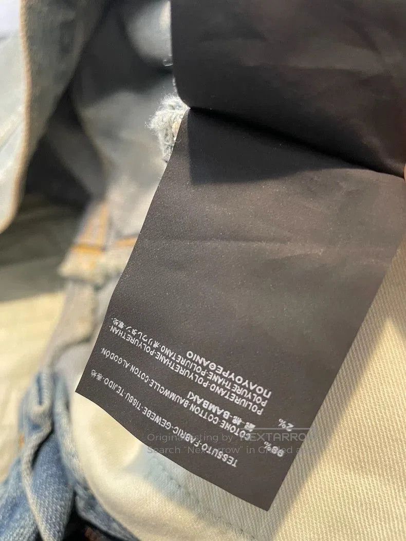 Saint Laurent Paris Saint Laurent Distressed Blue Jeans. Size US 29 - 7 Thumbnail