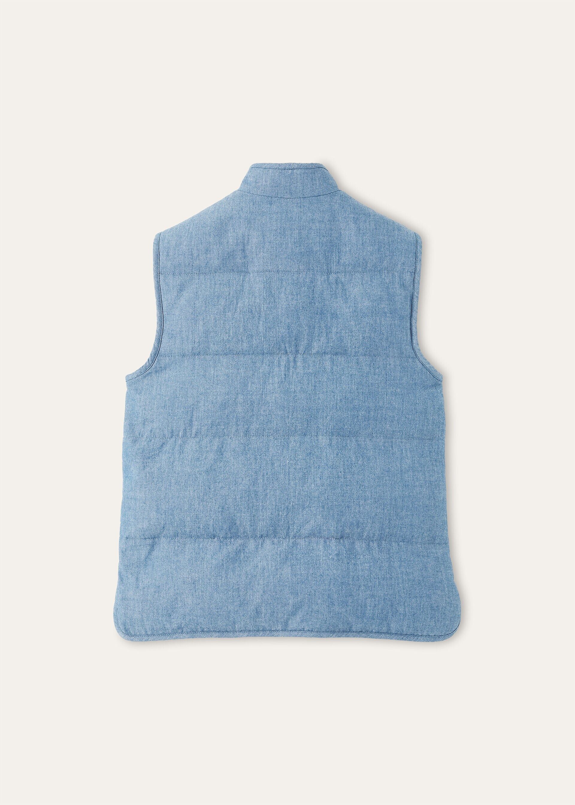 Loro Piana os11x0426 FAQ7741 Kris Vest in Aquifer Melange Size M / US 6-8 / IT 42-44 - 2 Thumbnail