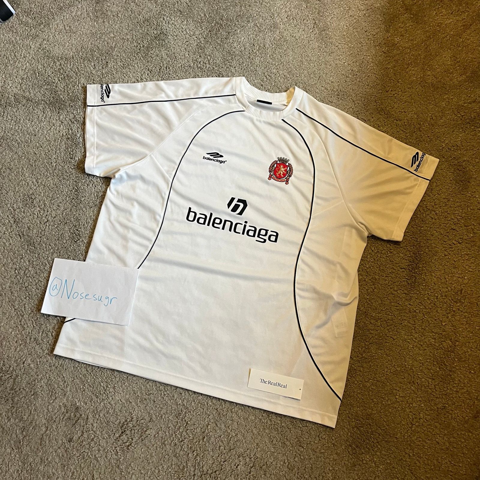 BALENCIAGA 24SS Football Shirt 白 BALENCIAGA 24SS Football Shirt (White) Balenciaga White Tokyo Long