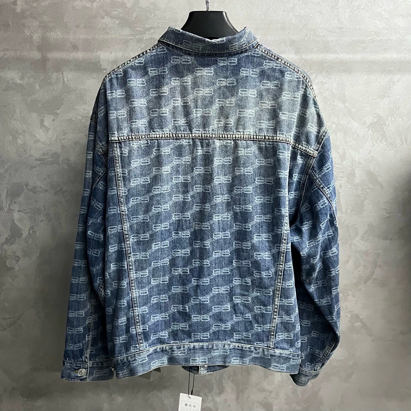Balenciaga Balenciaga Blue Logo Denim Jacket - dmc Size US L / EU 52-54 / 3 - 1 Thumbnail