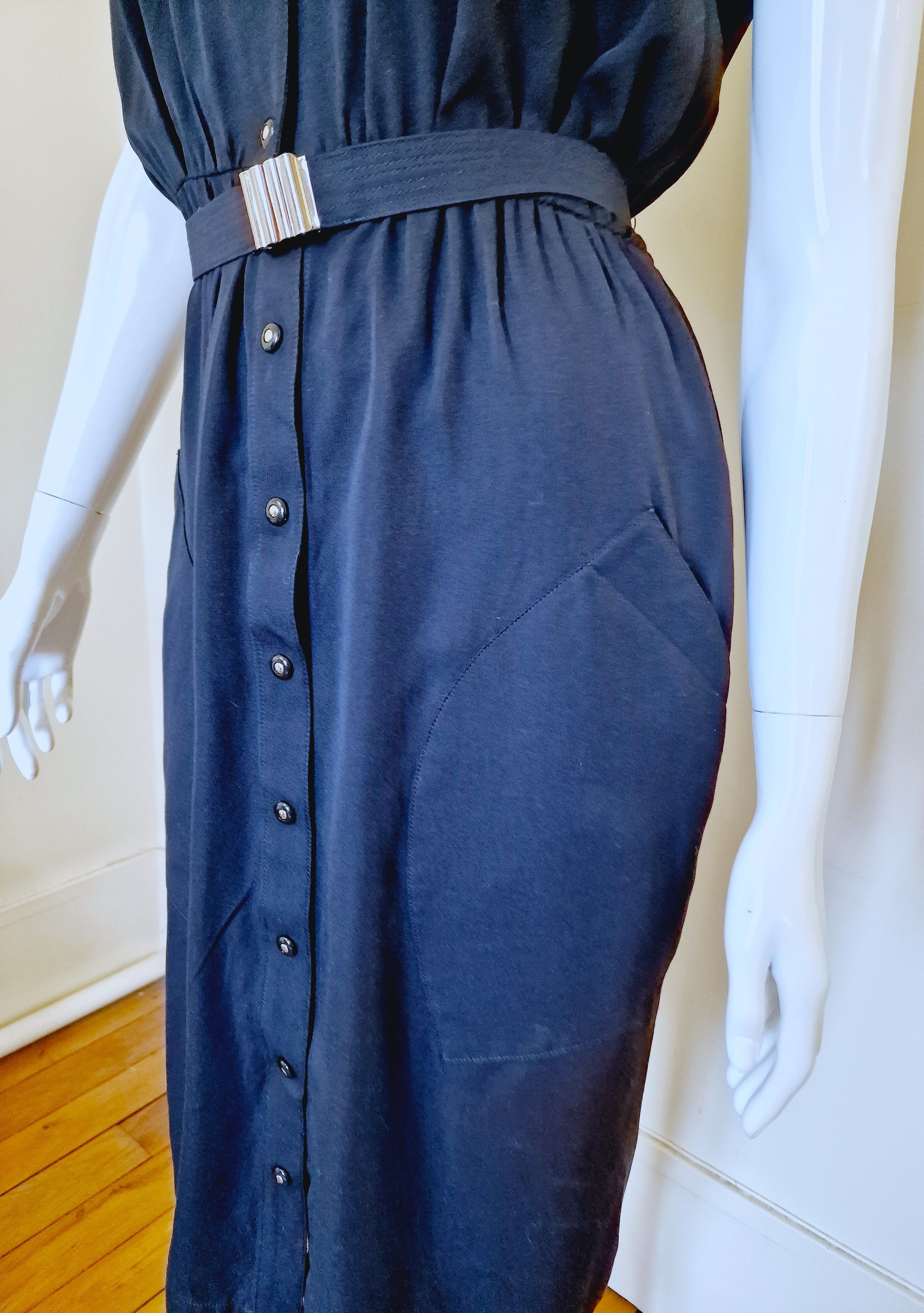 Thierry Mugler Thierry Mugler Vampire Bondage Strap Back Evening Dress Size L / US 10 / IT 46 - 9 Thumbnail