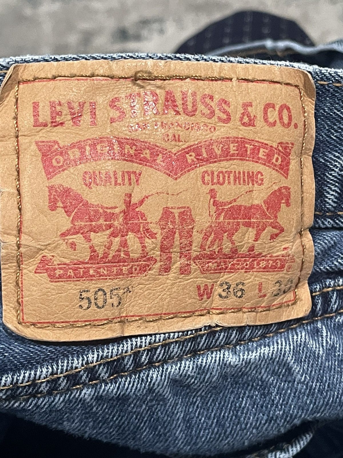 Levi's Vintage Clothing × Vintage Vintage Baggy Levi 505 Denim Size US 36 / EU 52 - 3 Thumbnail