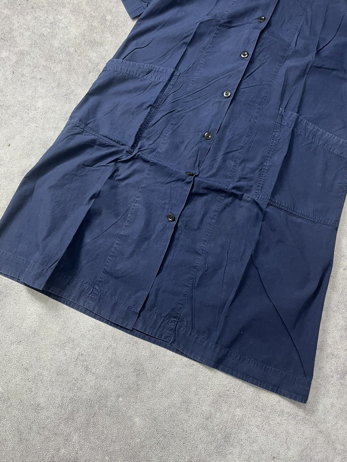 Margaret Howell Mhl margaret howell midi dress 2 pocket navy Size ONE SIZE - 3 Thumbnail