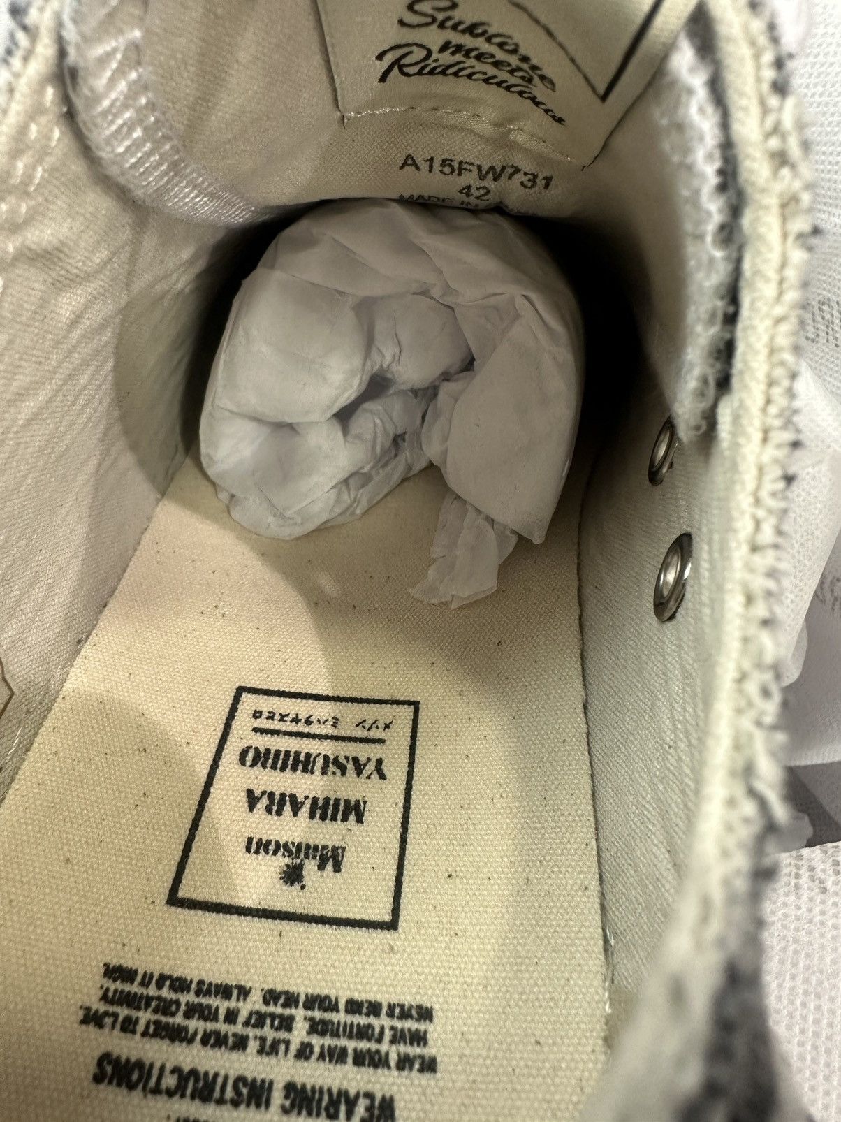 Maison MIHARA YASUHIRO MAISON MIHARA YASUHIRO Hank Low OG Sole Bleach Black Sneaker Size US 9 / EU 42 - 6 Thumbnail