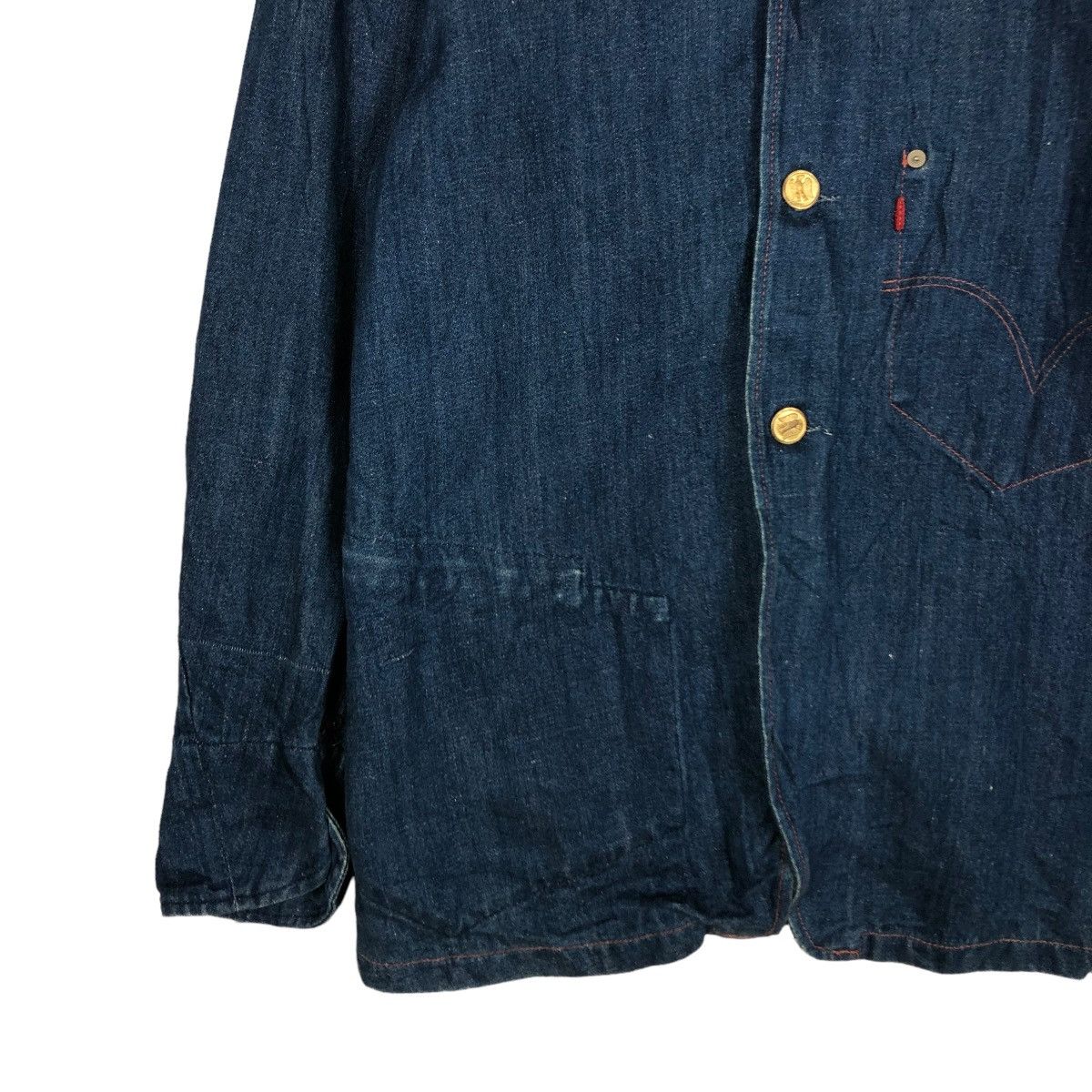 Levi's 🔥VINTAGE WORKER DENIM JACKET LEVI’S SINGLE POCKET Size US M / EU 48-50 / 2 - 6 Thumbnail