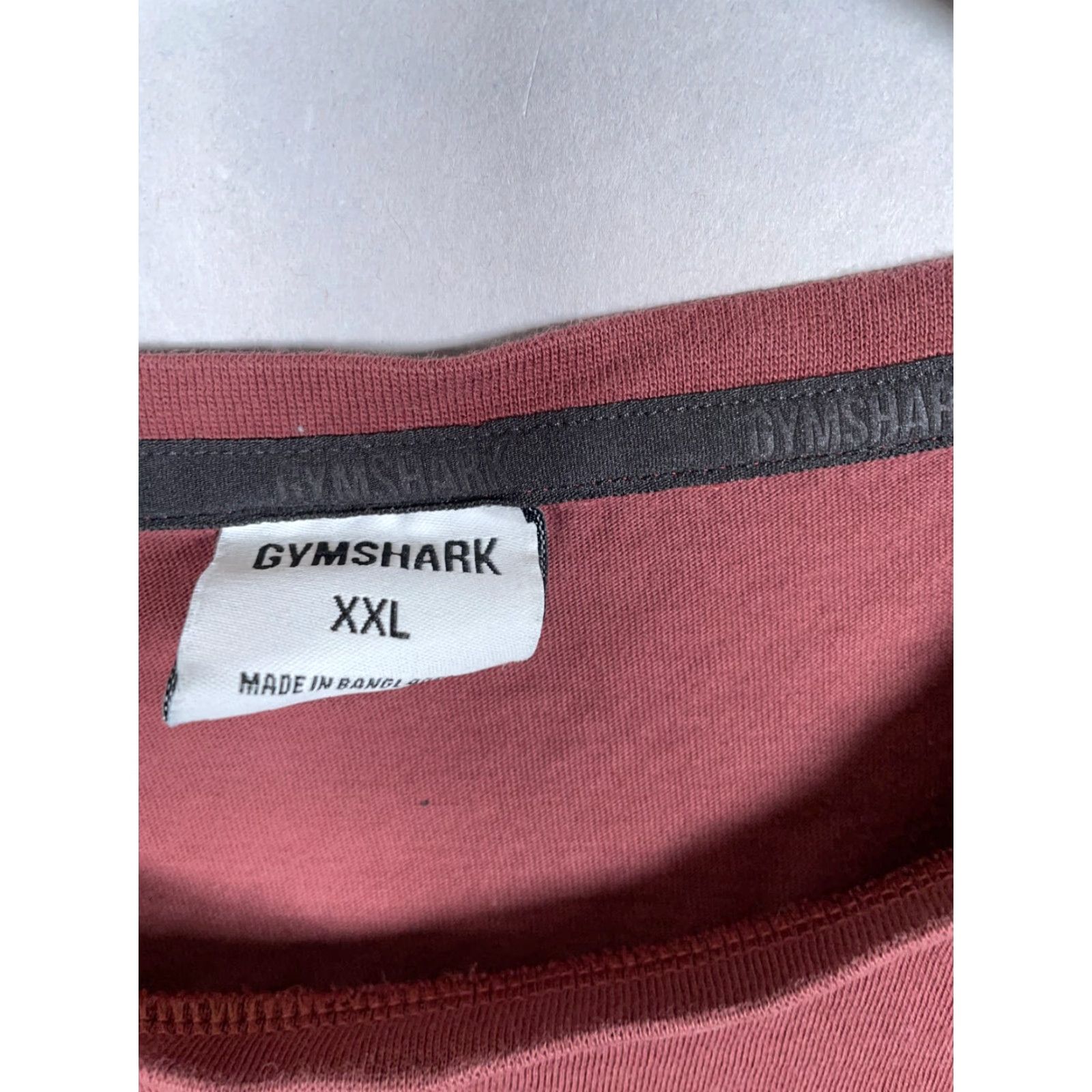 Gymshark VINTAGE Gymshark Men's T-Shirt Long Sleeve Crew Neck Cotton Logo 2XL Red Fall Spring Summer Winter Size US XXL / EU 58 / 5 - 4 Thumbnail