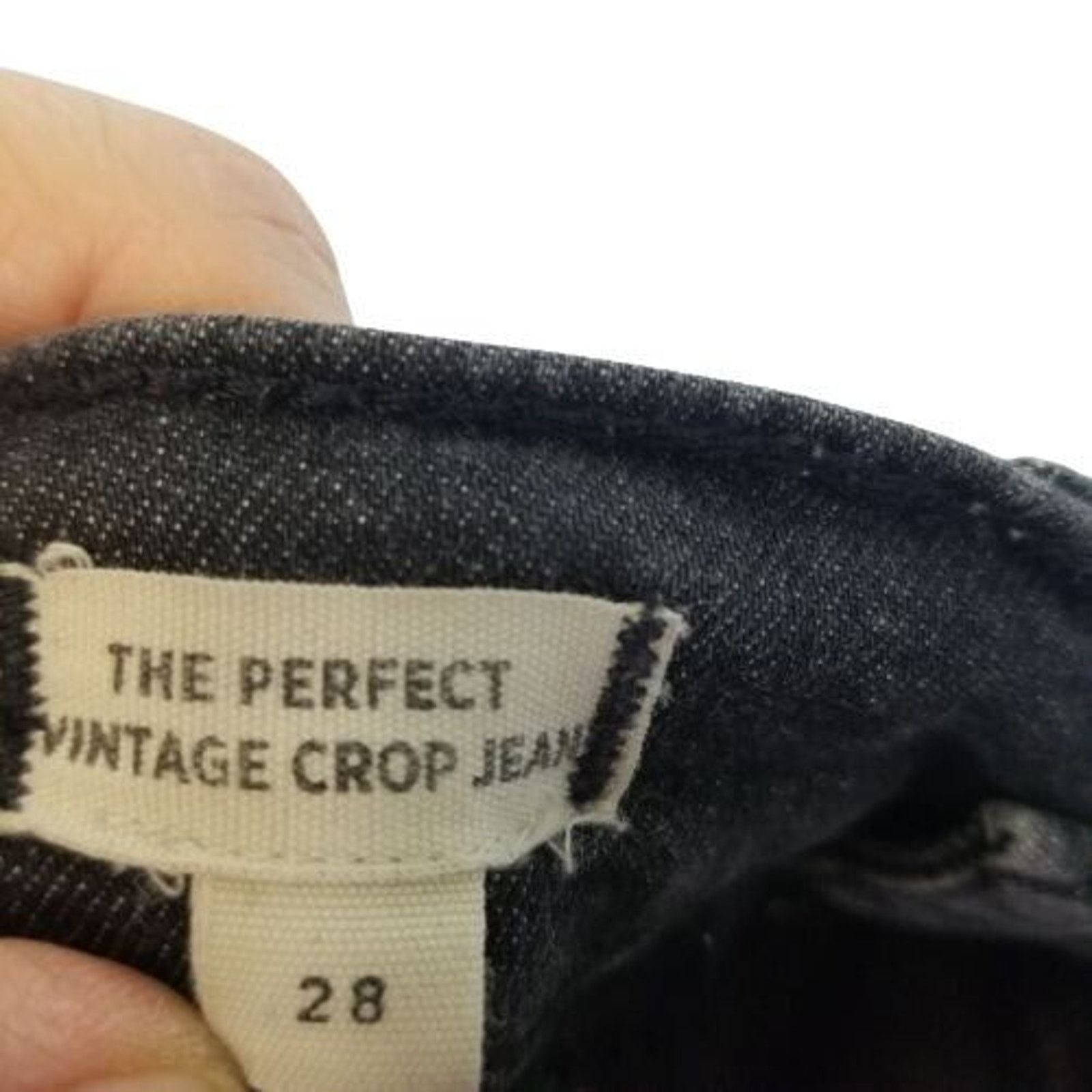 Madewell Madewell Womens The Perfect Vintage Crop Jeans Size 28 Black Size 28" / US 6 / IT 42 - 11 Thumbnail