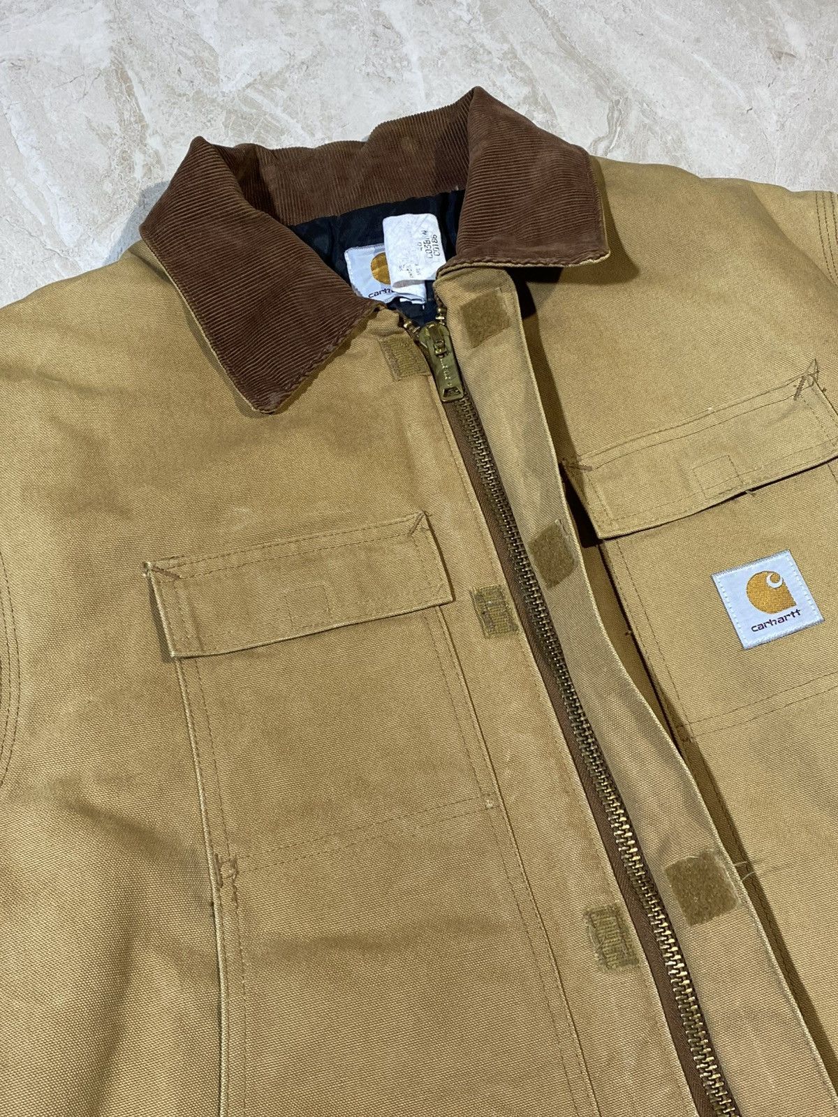Carhartt 🔥 CARHARTT CANVAS WORK JACKET Y2K DETROIT VIBES USA MADE Size US M / EU 48-50 / 2 - 14 Thumbnail