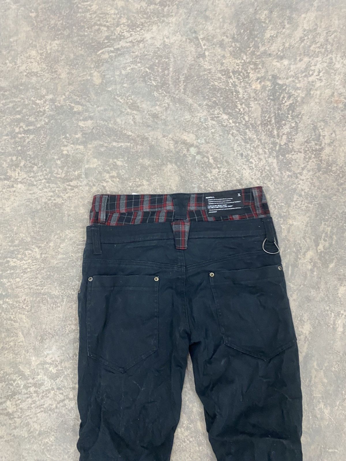 Le Grande Bleu (L.G.B.) 2000s -RagOut Wringkle Punk Skinny Pants Gothic Lgb Hysteric Size US 29 - 14 Thumbnail