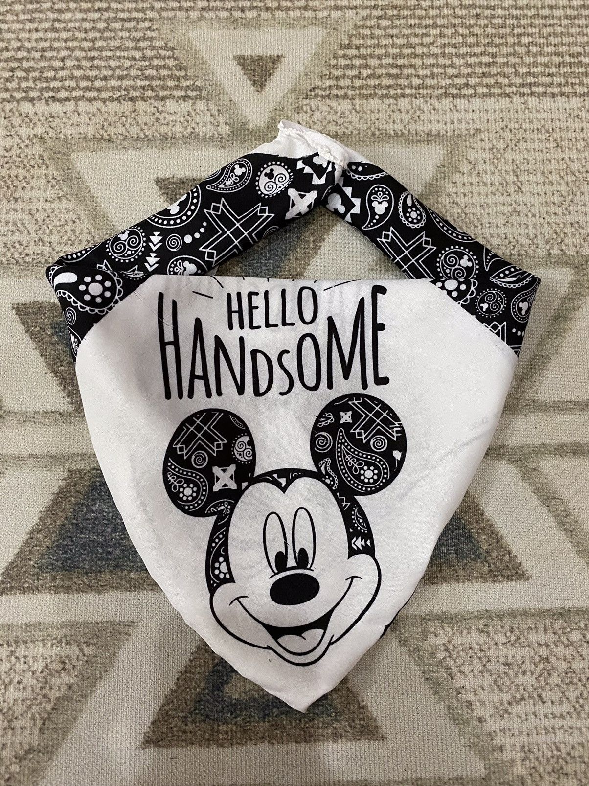Disney × Mickey Mouse Disney Mickey Mouse Big Logo Scarf/Handkerchief /Neckerchief Size ONE SIZE - 7 Thumbnail