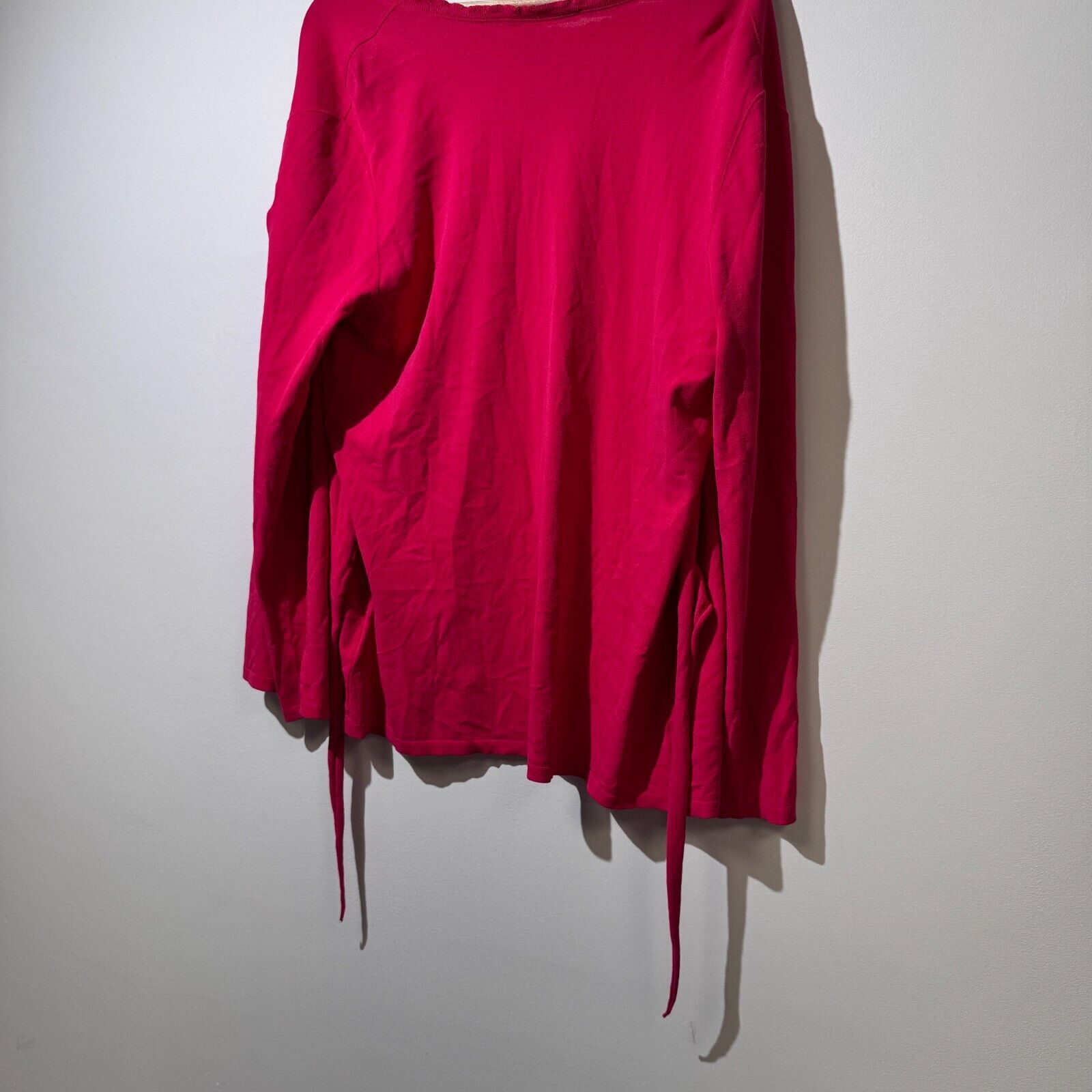 Vintage Marc Cain Pink Red Viscose Cardigan Sweater Size L 90s Y2K Size US L / EU 52-54 / 3 - 10 Thumbnail