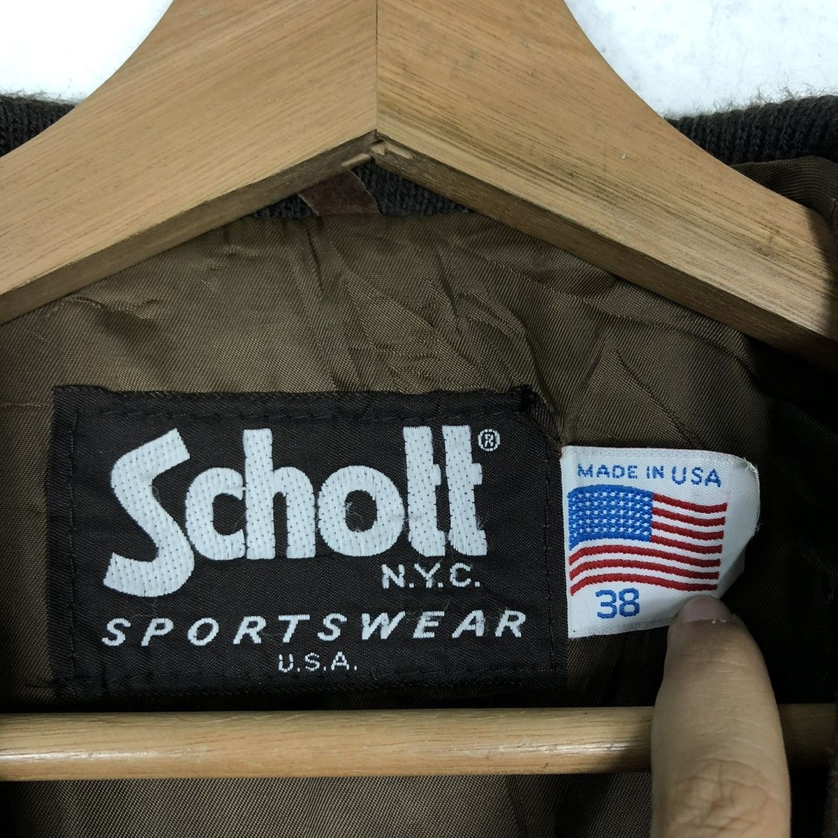 Schott 🔥VINTAGE SCHOTT LEATHER JACKET Size US M / EU 48-50 / 2 - 12 Thumbnail