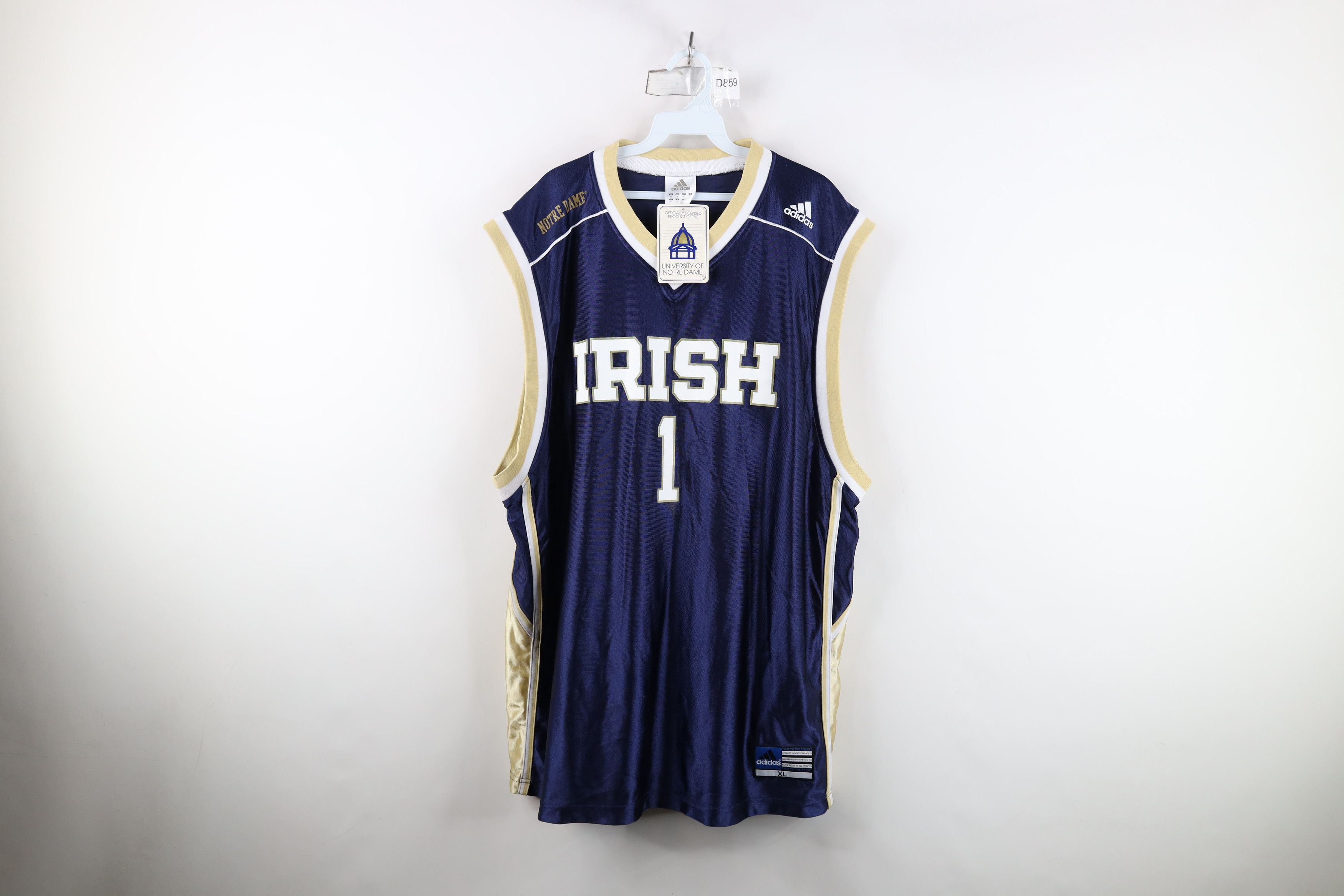 Adidas Deadstock Vintage Y2K Adidas University Basketball Jersey Size US XL / EU 56 / 4 - 1 Thumbnail