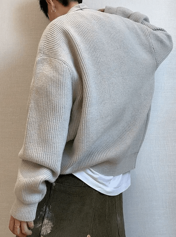 Japanese Brand Cleanfit retro fashion shawl wrap knit cardigan knitwear Size US XL / EU 56 / 4 - 6 Thumbnail
