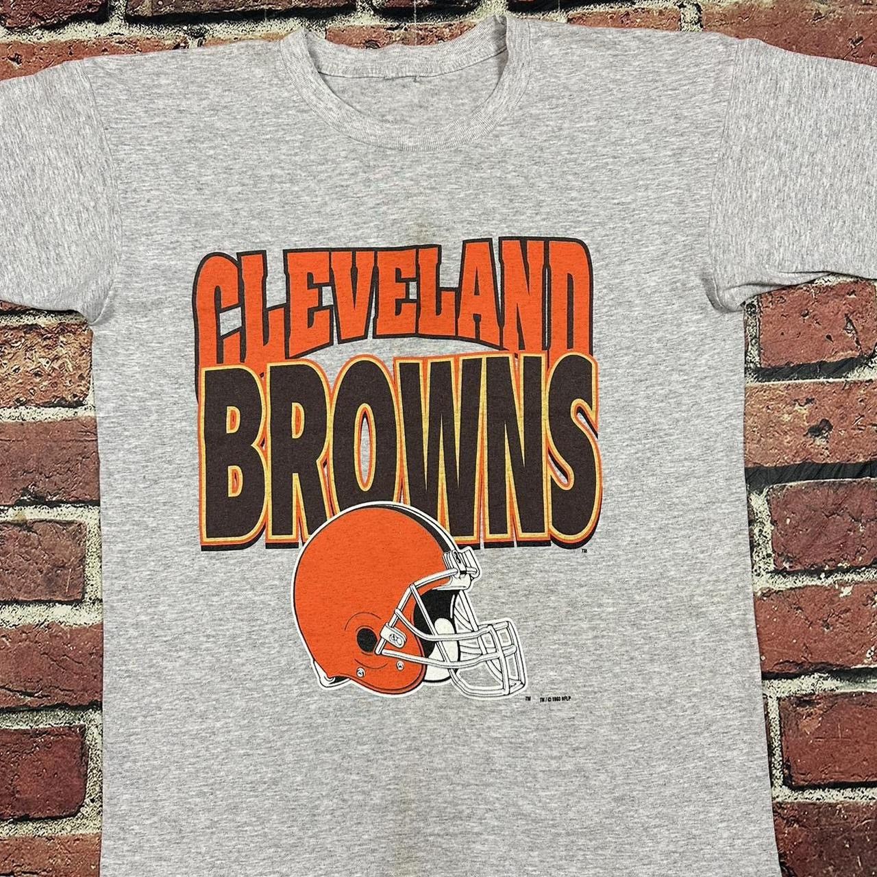NFL Vintage Cleveland Browns T Shirt 90s NFL Single Stitch 1993 Size US XL / EU 56 / 4 - 2 Thumbnail