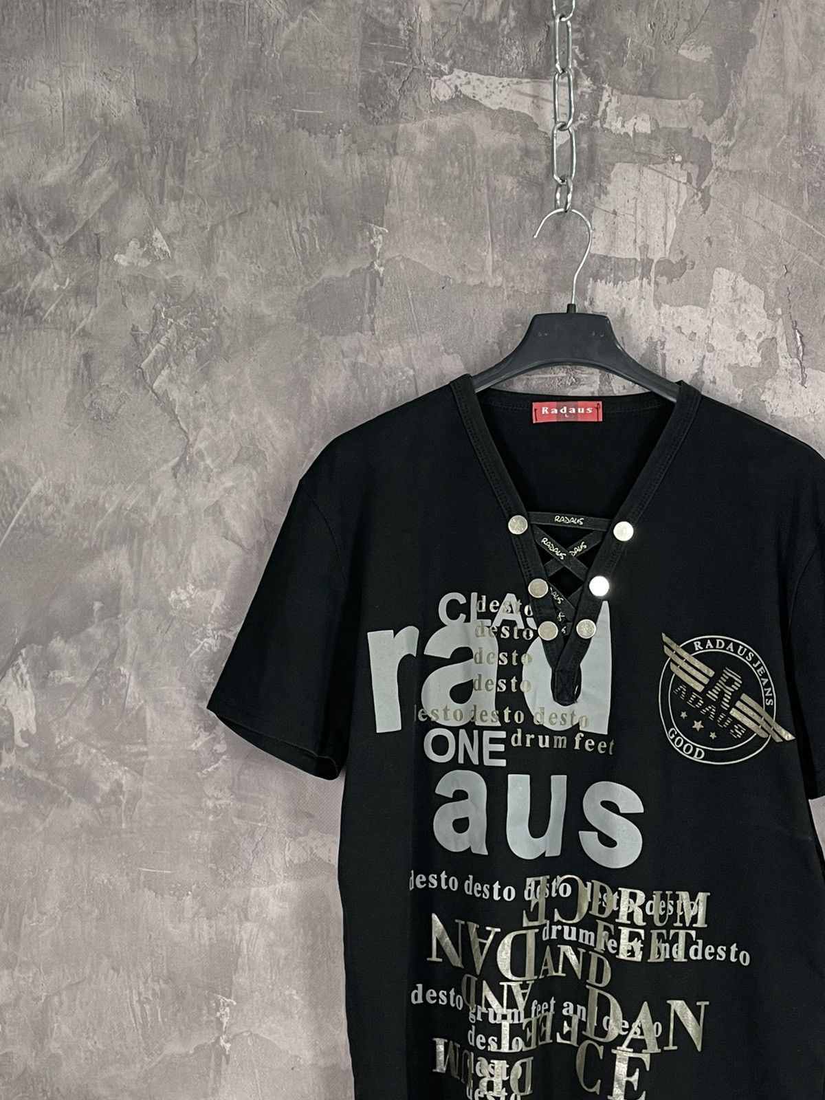 If Six Was Nine × Vintage Y2K Military Glam Japanese Style Tank Top T-Shirt Vest Size L / US 10 / IT 46 - 3 Thumbnail