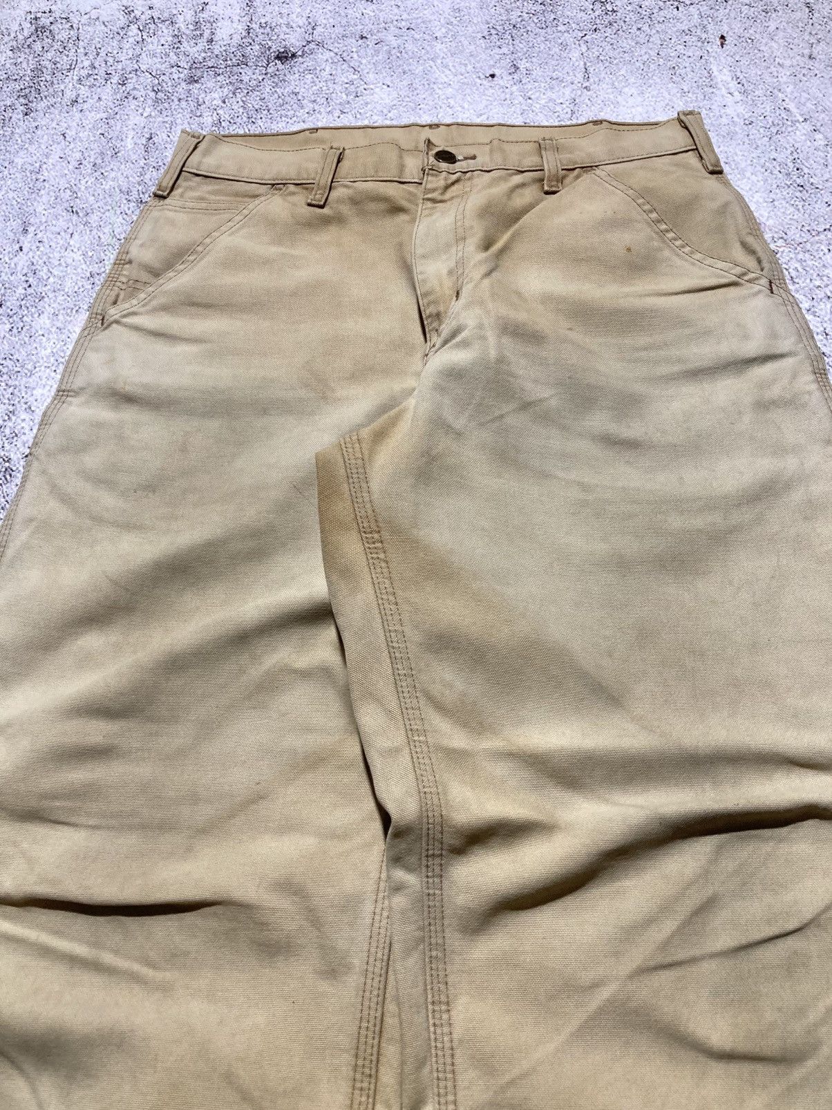 Carhartt 1990s Vintage Carhartt B11 BRN Carpenter Duck Pants Workwear Size US 32 / EU 48 - 12 Thumbnail