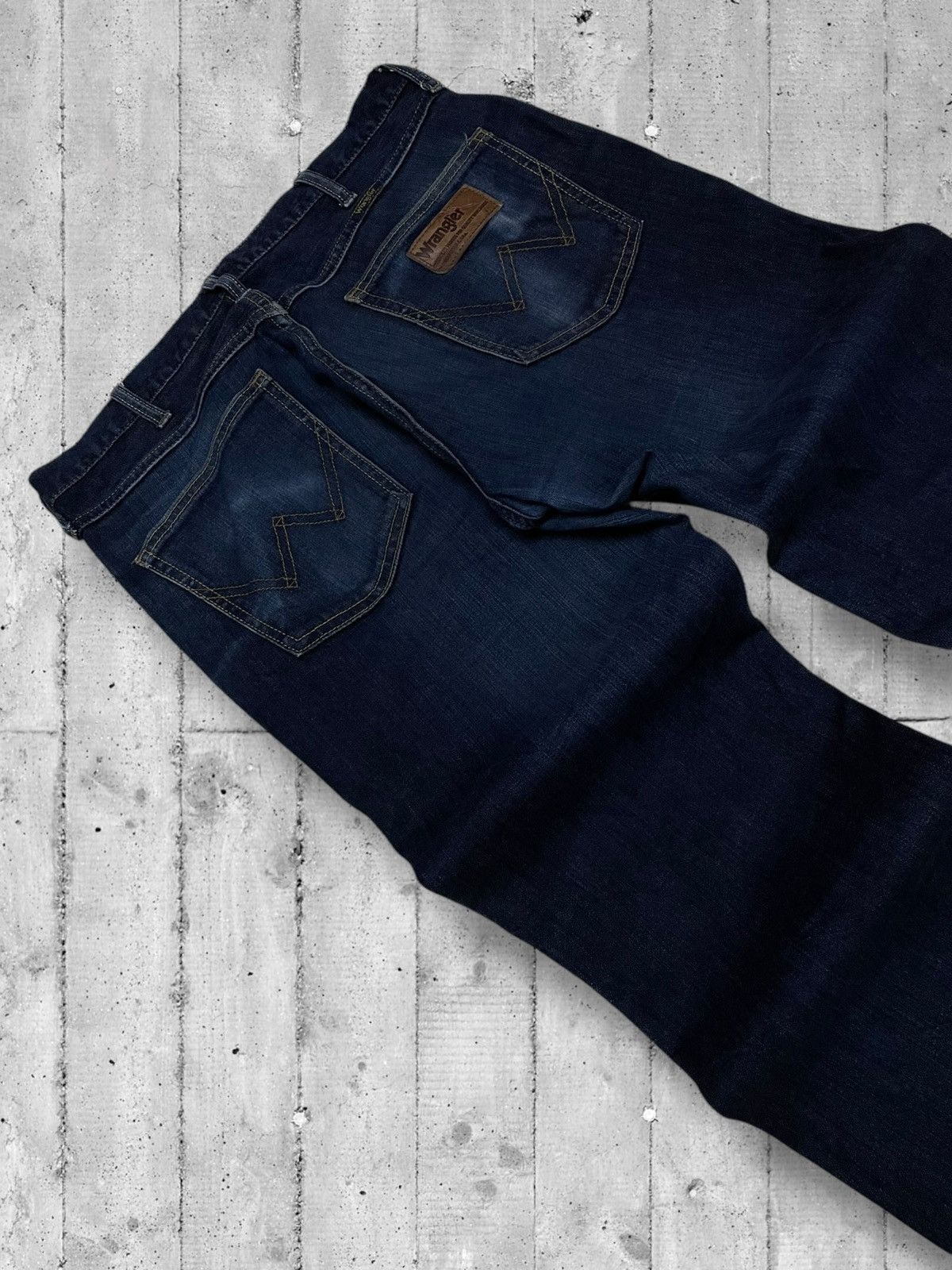 Designer × Vintage × Wrangler Vintage 90s Designer Wrangler Crafted With Pride Blue Denim Size US 32 / EU 48 - 14 Thumbnail