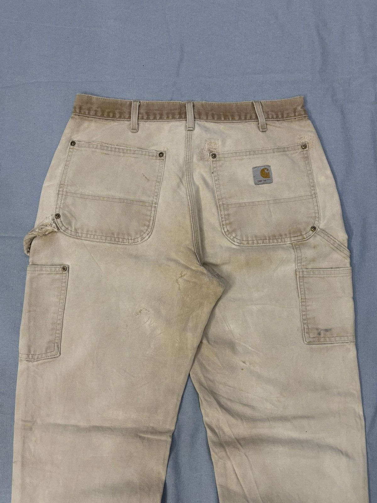 Carhartt Sunfade Carhartt BO1 BRN Double knee denim Size US 32 / EU 48 - 7 Thumbnail