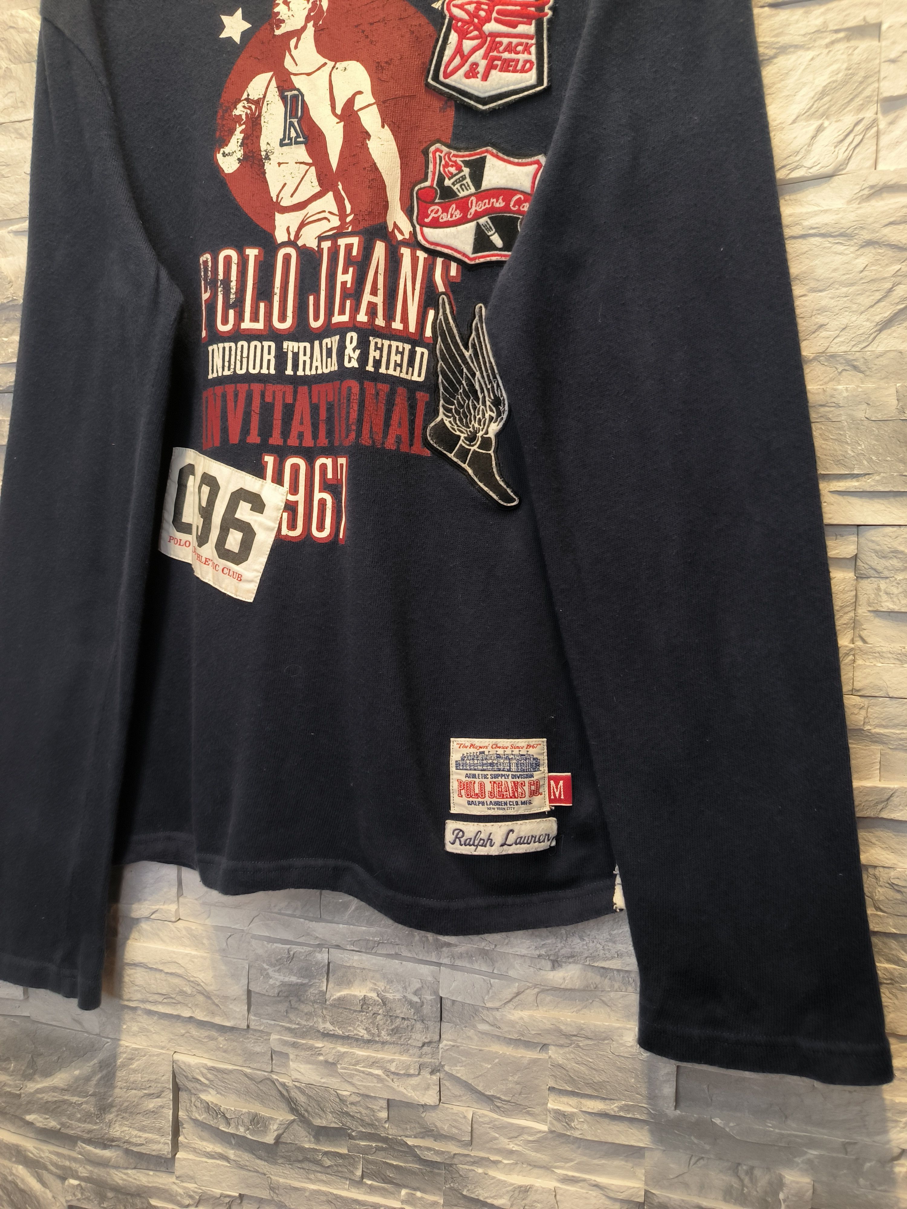 Polo Ralph Lauren × Vintage Polo Jeans Company Ralph Lauren Vintage Sweatshirt Logo Size US M / EU 48-50 / 2 - 2 Thumbnail