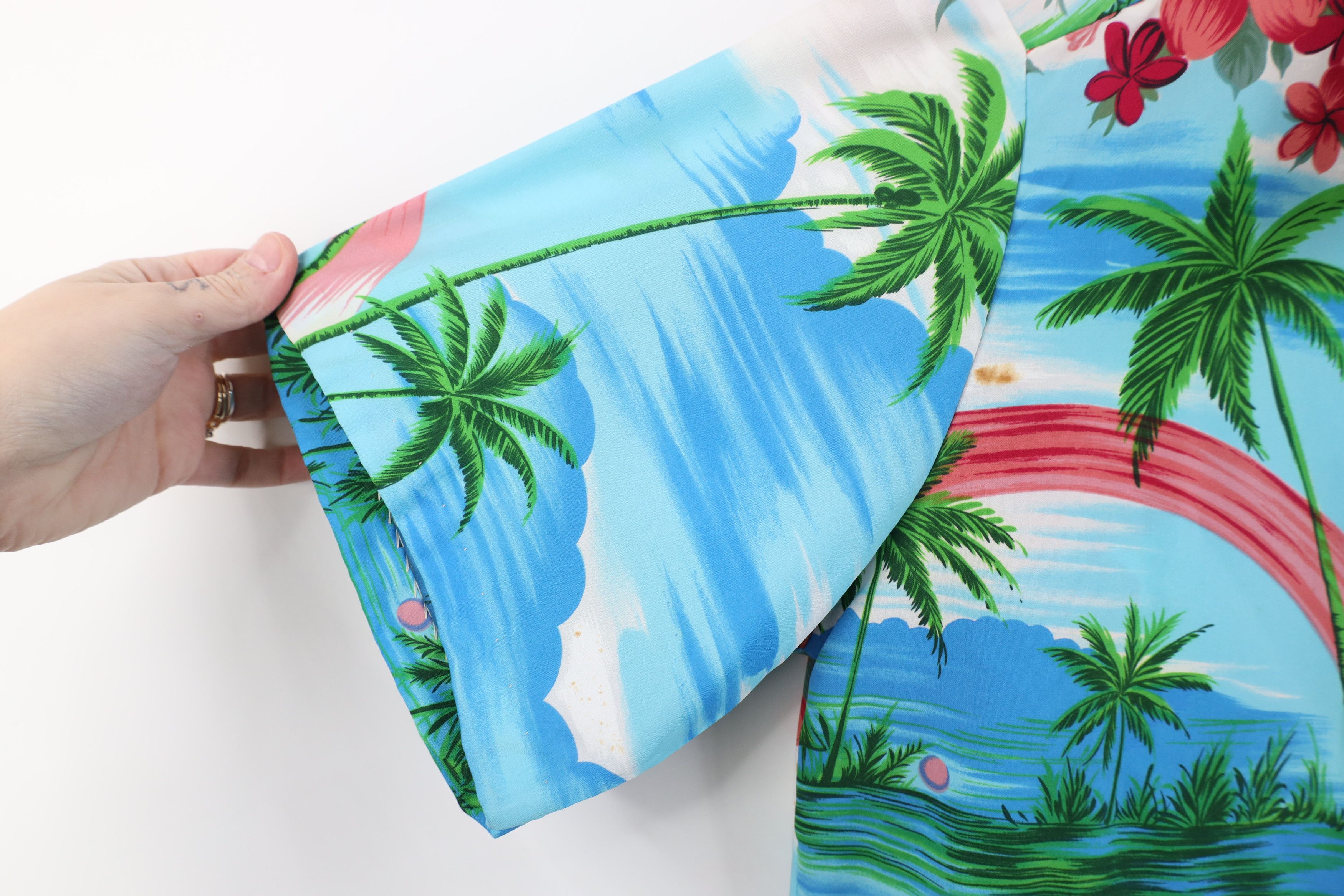Vintage Vintage 70s Streetwear Beach Luau Hawaiian Button Shirt USA Size US L / EU 52-54 / 3 - 8 Thumbnail