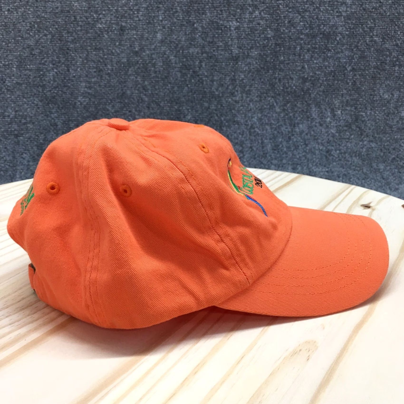 Logo 7 Costa Rica 2016 Baseball Cap Orange Unisex OSFA Adjustable Embroidered Logo Size ONE SIZE - 5 Thumbnail