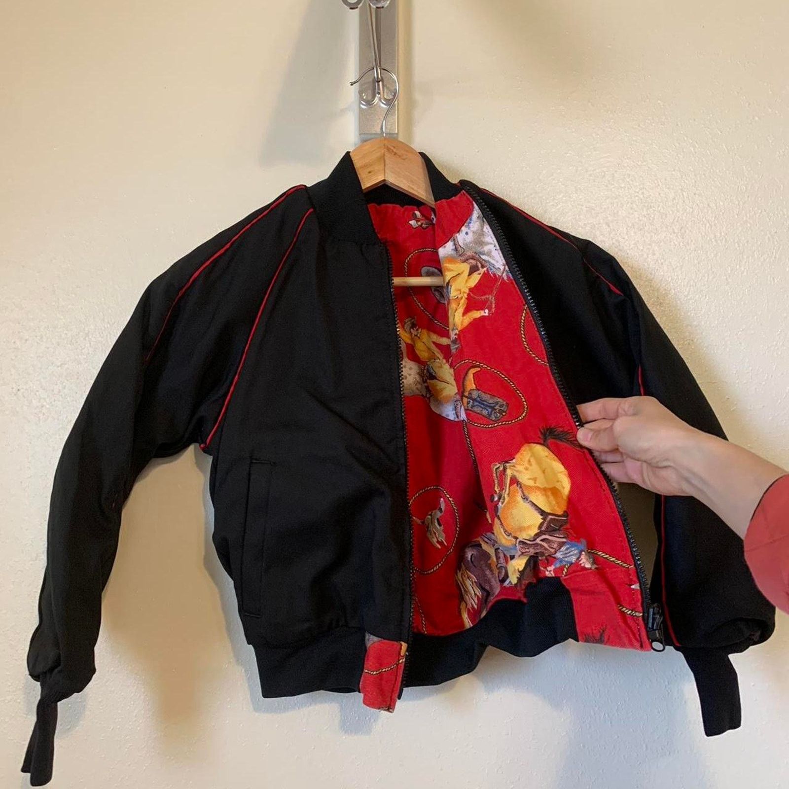 Vintage Vintage 90s Kyta Make Co. Western Reversible Bomber Jacket Size M / US 6-8 / IT 42-44 - 7 Thumbnail