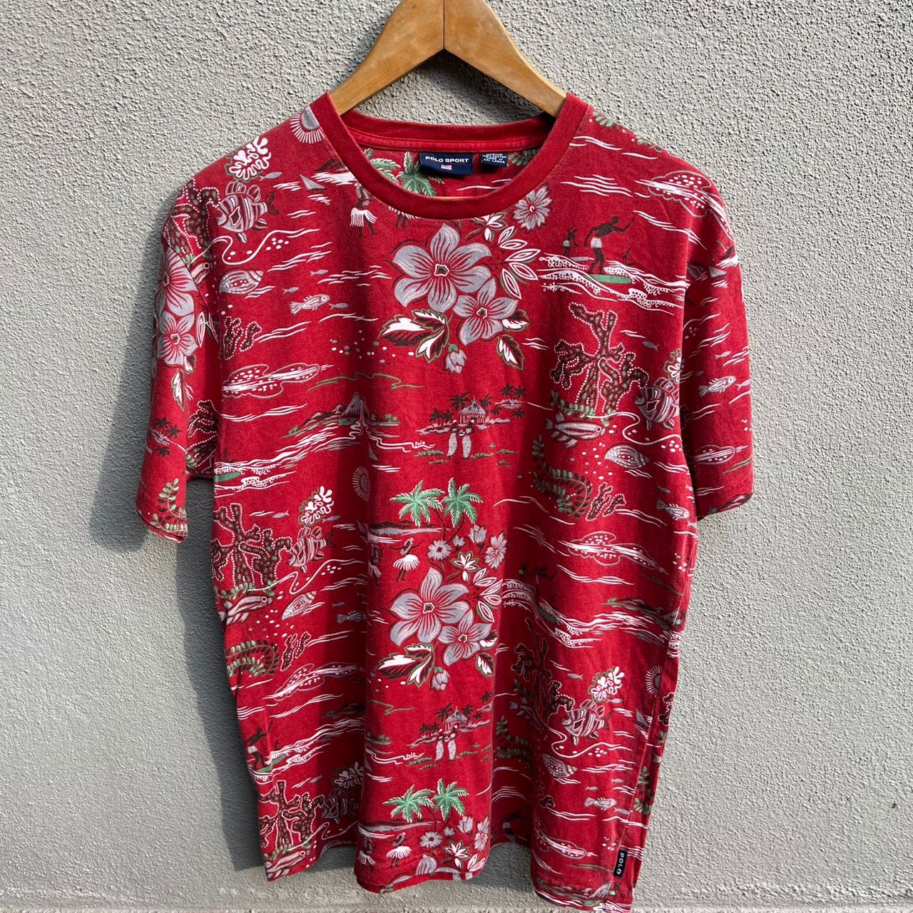 Polo Ralph Lauren Vintage POLO SPORT ralph lauren tee hawaiian Size US M / EU 48-50 / 2 - 2 Thumbnail