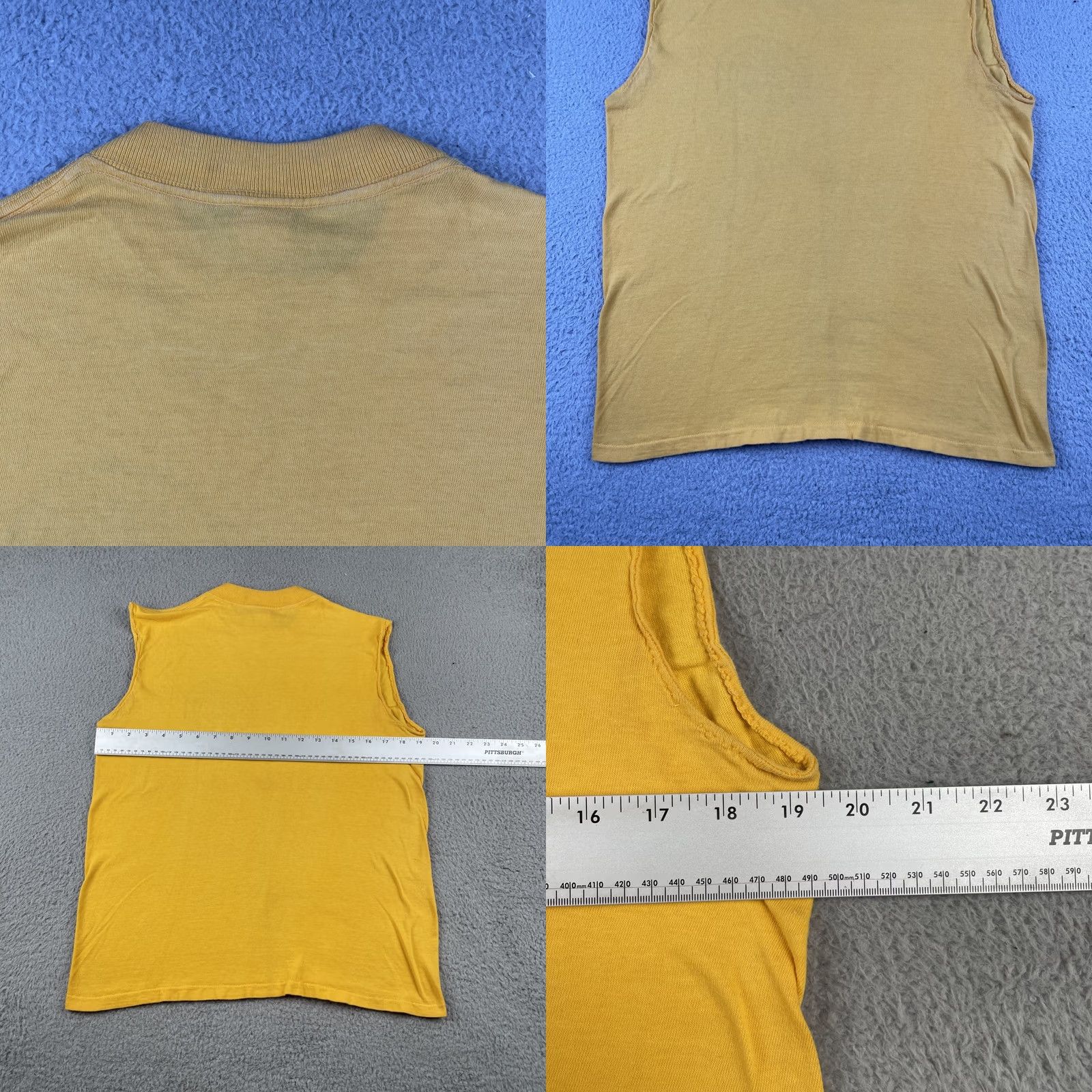 Vintage VINTAGE Collegiate Pacific Maryland Baltimore County Recreation & Parks Tank Top Shirt Men M Yellow 90s Outdoor Urban City Virginia Size US M / EU 48-50 / 2 - 9 Thumbnail