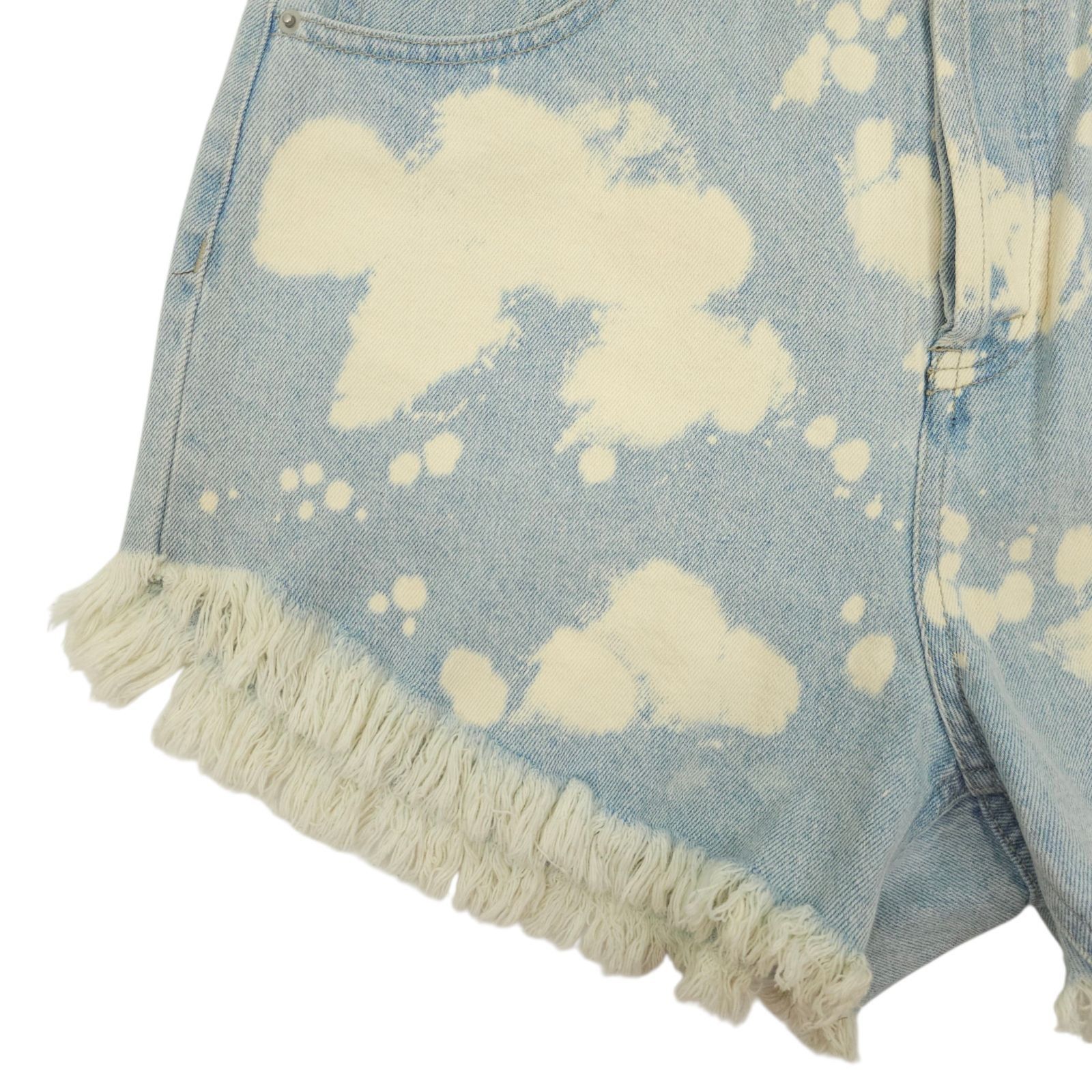 Other Wild Fable Denim Shorts 10 Bleach Dye Festival Grunge High R Size 32" / US 10 / IT 46 - 11 Thumbnail