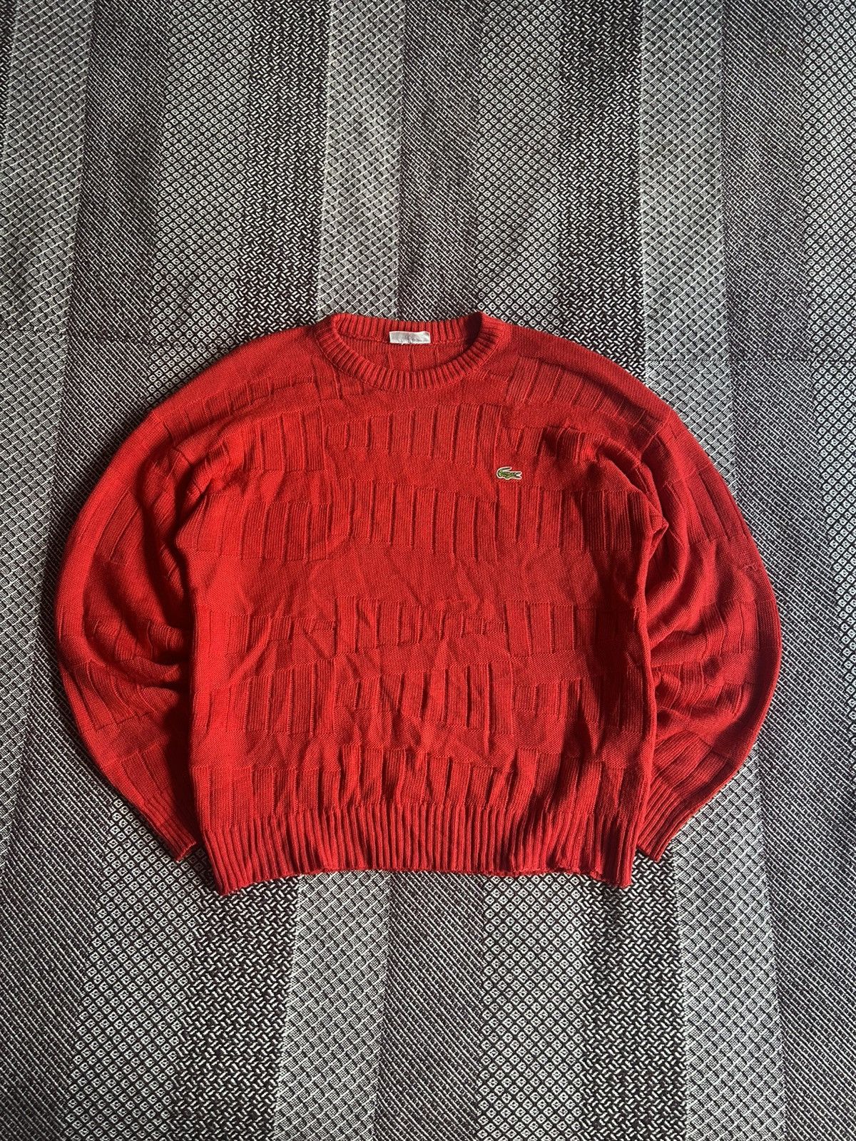 Lacoste Vintage Lacoste Chemise Sweater Unisex Red Size 5 Streetwear Size US L / EU 52-54 / 3 - 1 Thumbnail