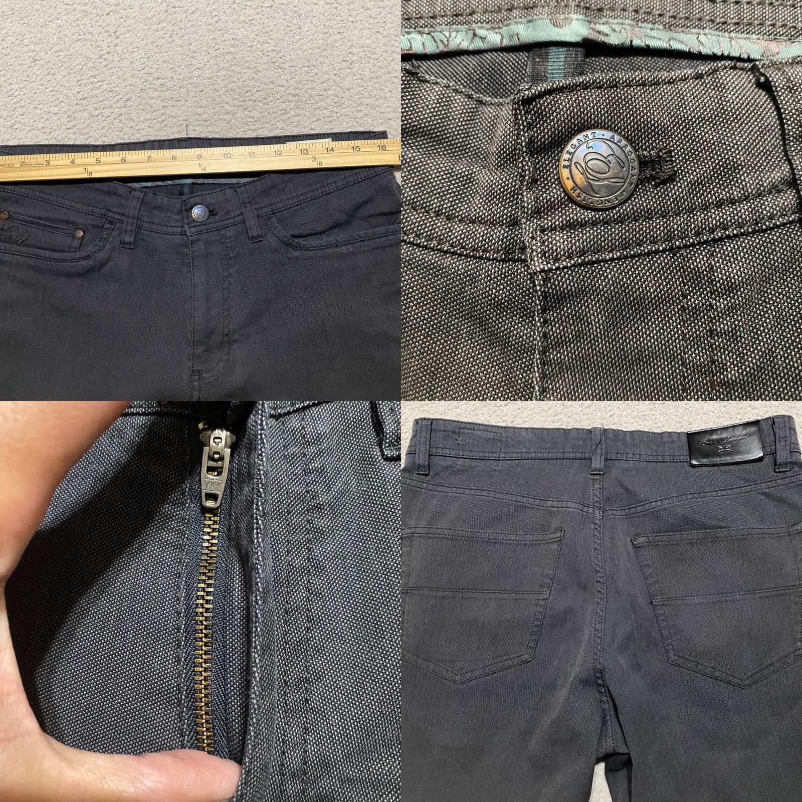 English Laundry English Laundry Jeans 32x30 Gray Straight Leg Mid Rise Medium Wash 5-Pocket Design Regular Mens Size 24" / US 00 / IT 34 - 8 Thumbnail