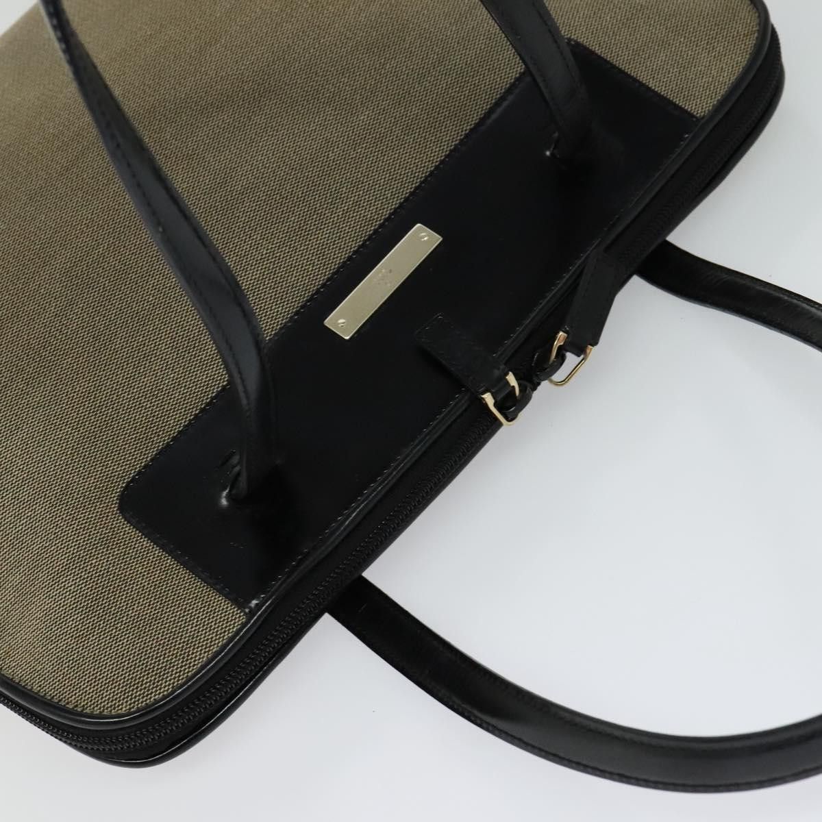 Gucci GUCCI Tote Bag Canvas Leather Gray Black Silver 002 002 Size ONE SIZE - 6 Thumbnail