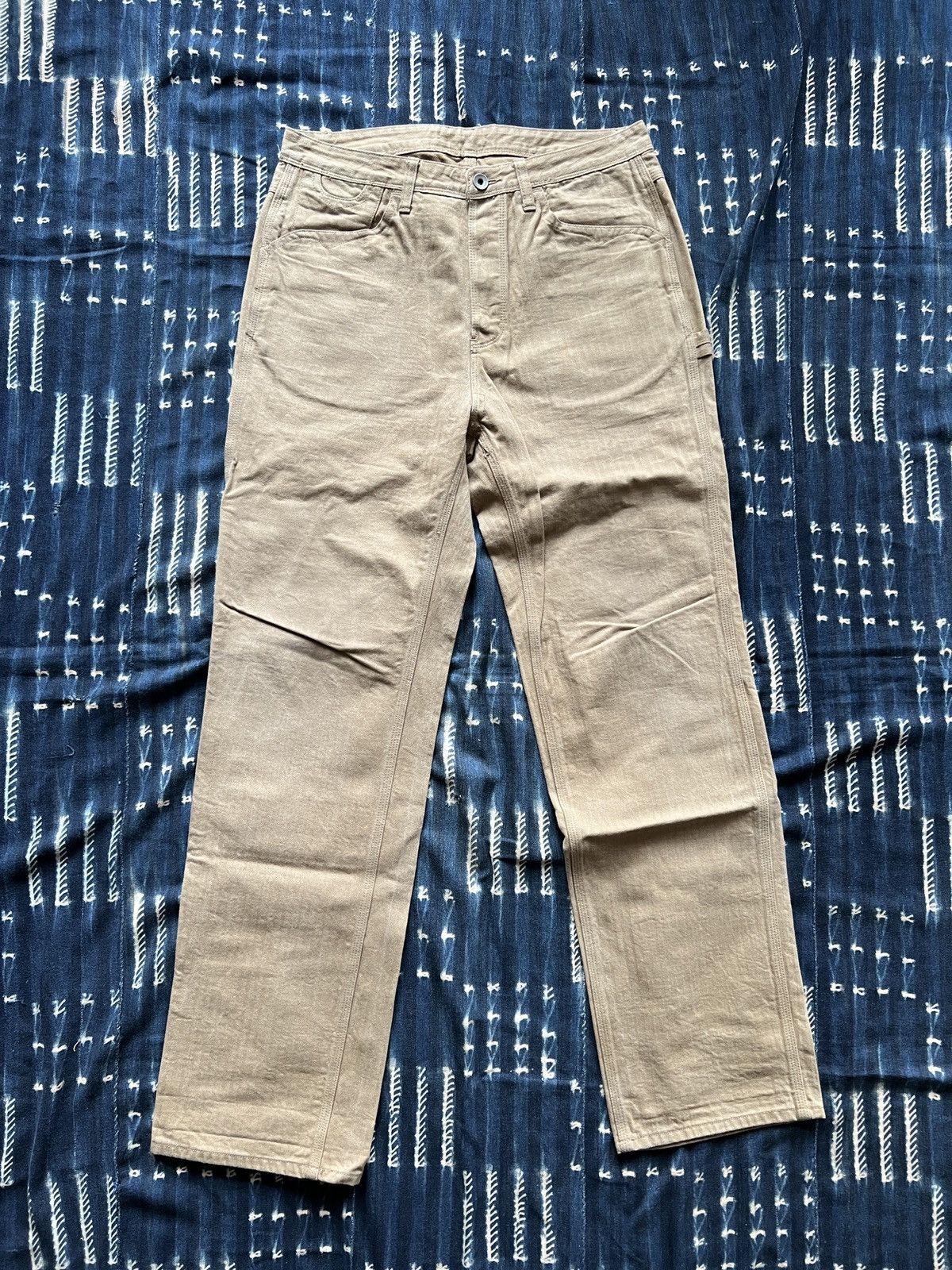 Vintage Workwear Herringbone Carpenter Pants Kapital RRL Visvim Size US 32 / EU 48 - 1 Thumbnail
