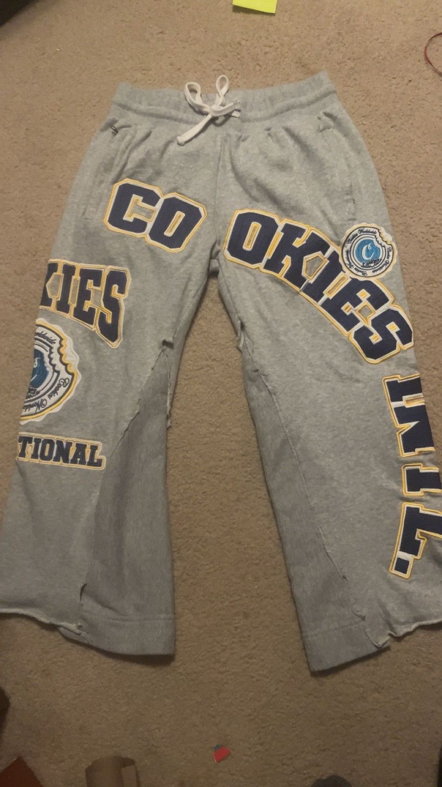 *Custom Patchwork and flare* Cookies International Sweats