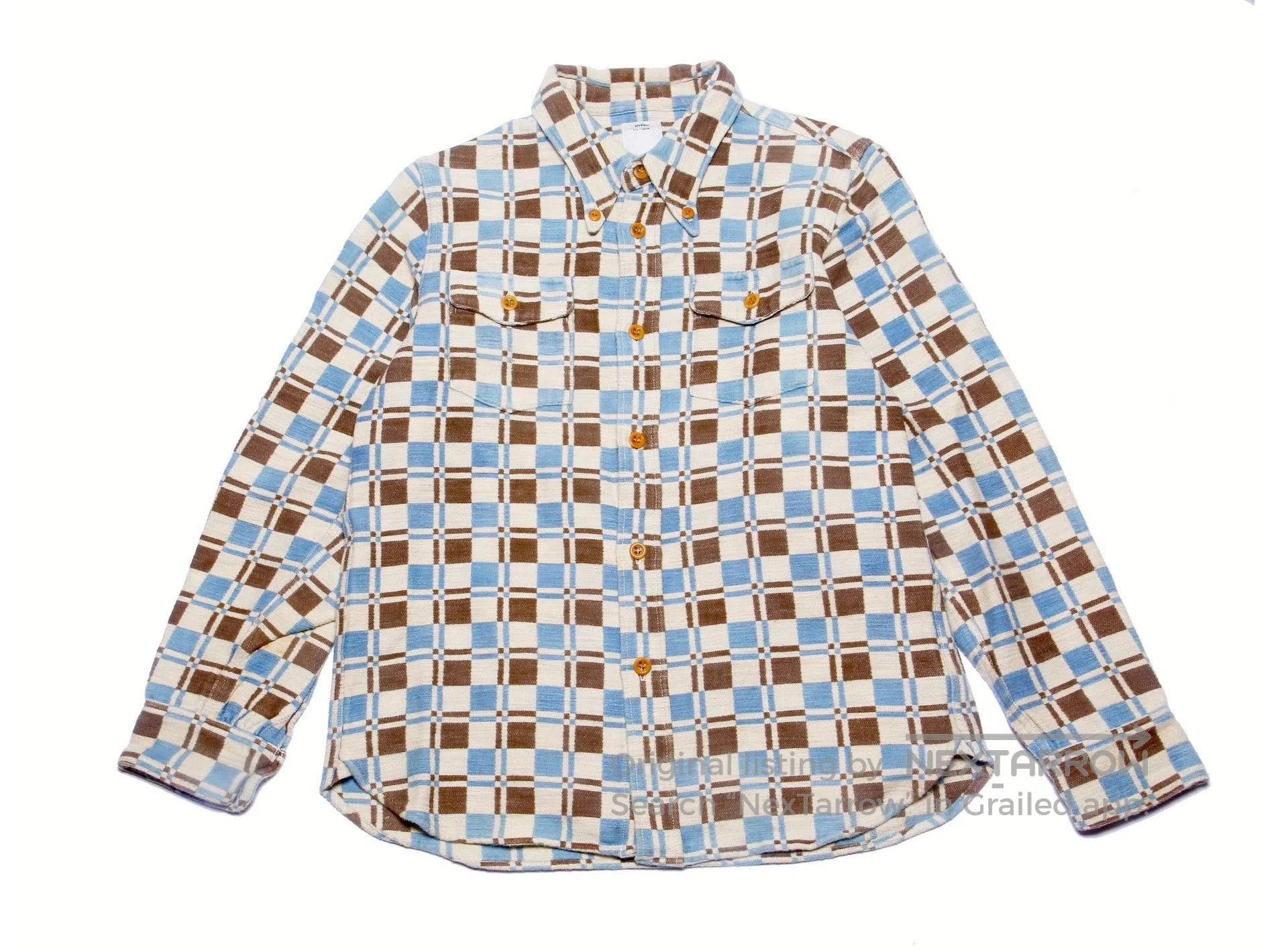 Visvim Blue Checkered Long Sleeve Button-Up Shirt. Size US M / EU 48-50 / 2 - 1 Thumbnail