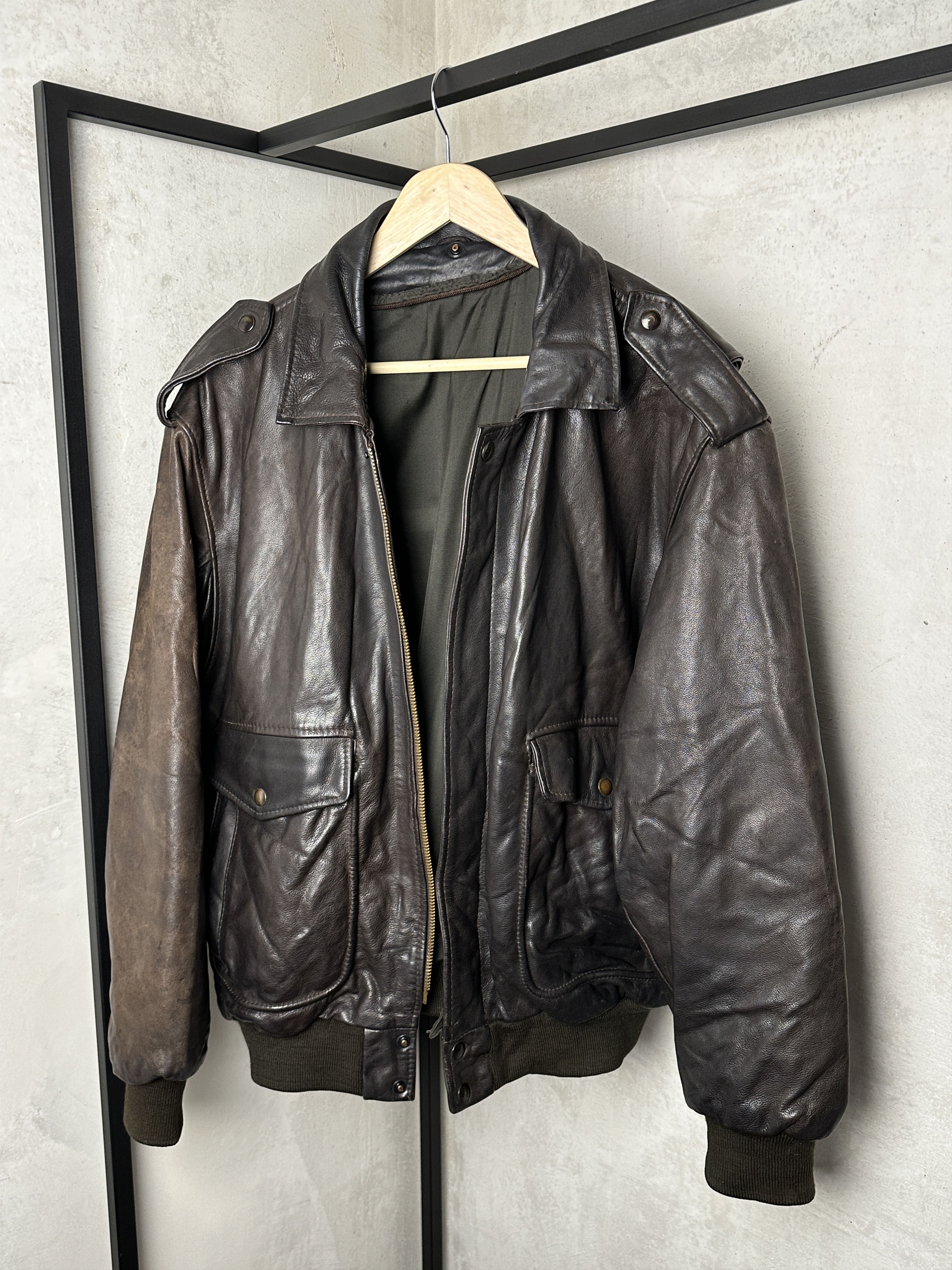 Genuine Leather Police Genuine Leather Chocolate Black Jacket Size US L / EU 52-54 / 3 - 2 Thumbnail