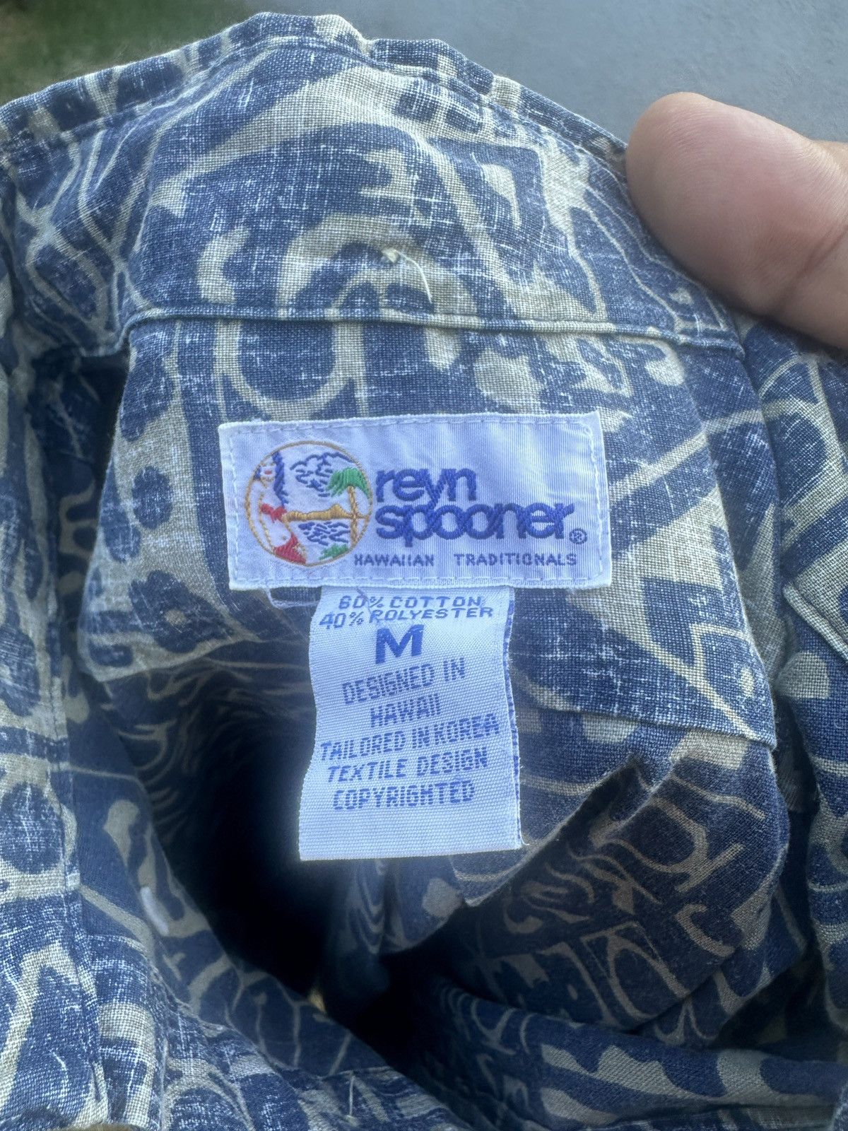 Reyn Spooner PreOwned Reyn Spooner Classic Hawaiian Print Blue Men's M Size US M / EU 48-50 / 2 - 4 Thumbnail