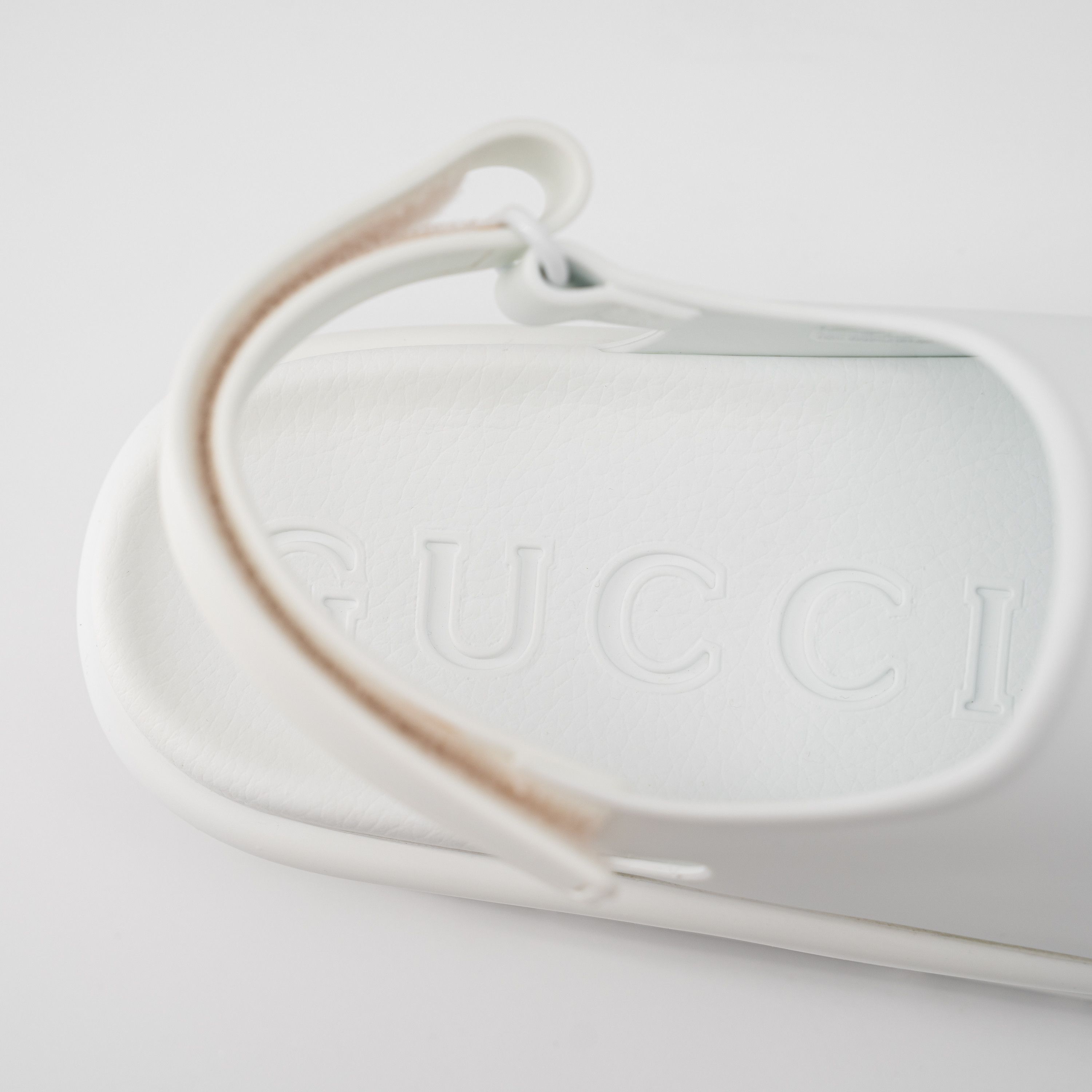 Gucci 40G 10 US Gucci Rubber Horsebit Platform Slide Sandals White Size US 10 / IT 40 - 7 Thumbnail