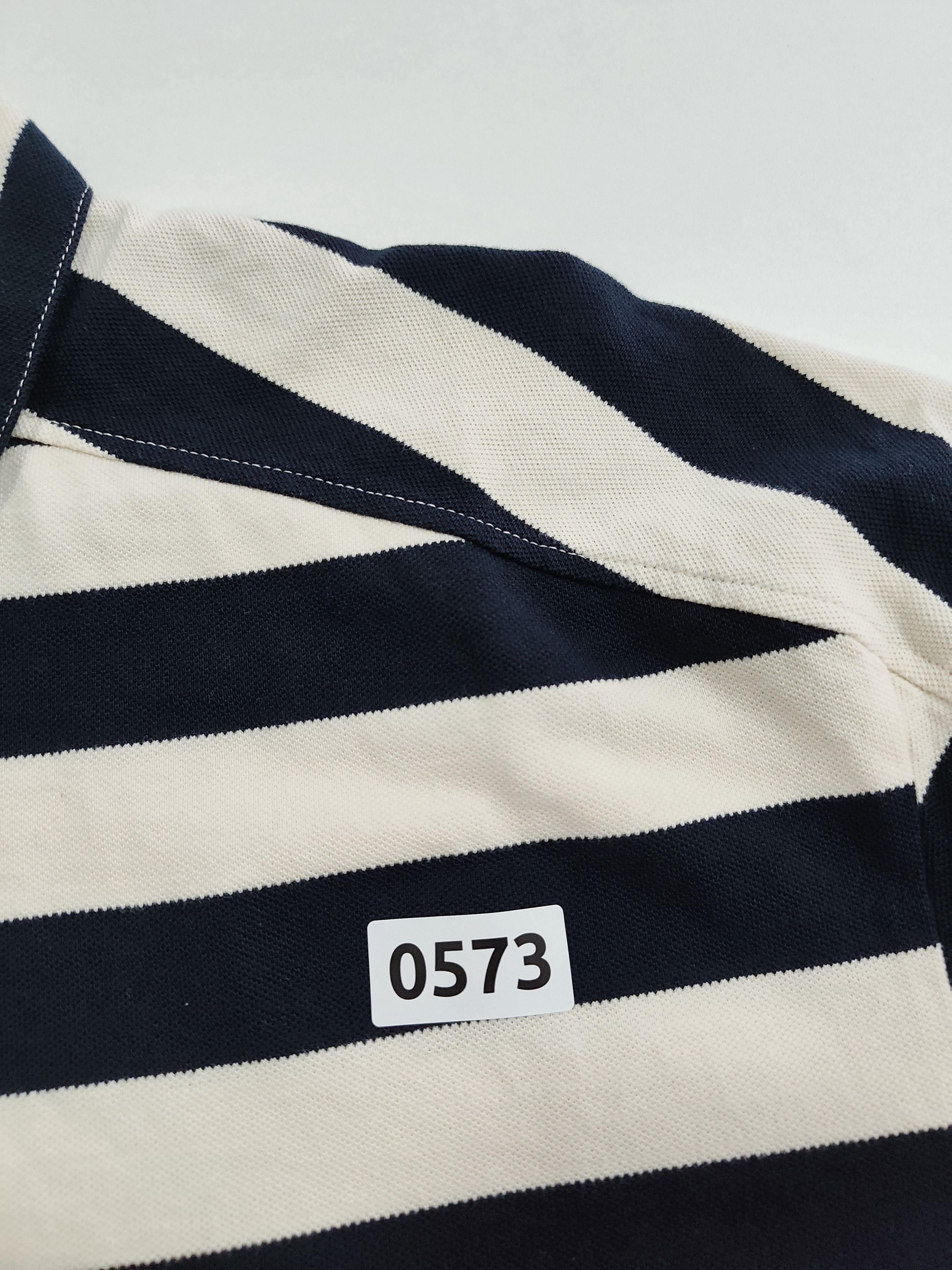 Brain Dead Brain dead x A.P.C. "Striped Pique Polo" Size US L / EU 52-54 / 3 - 8 Thumbnail