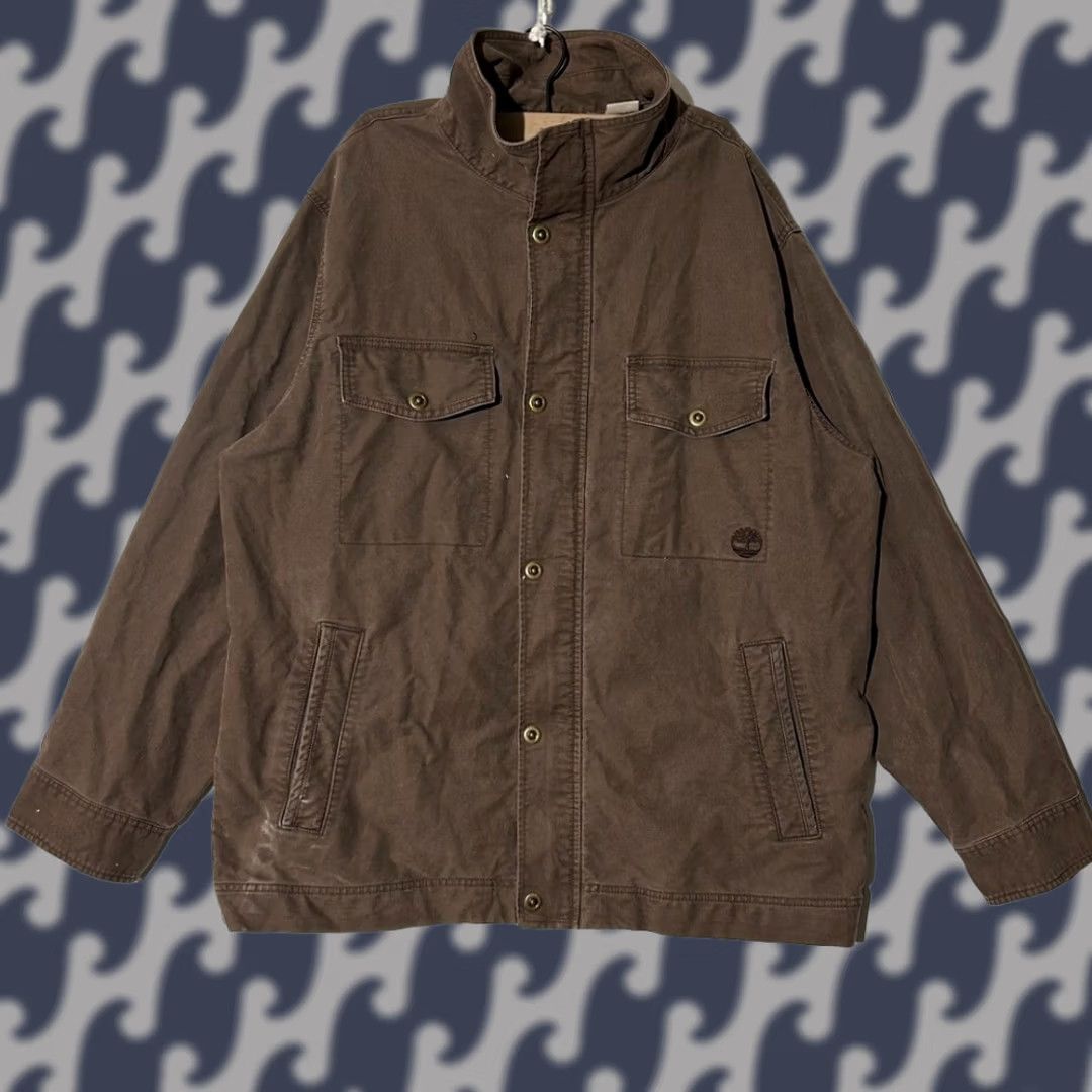 Timberland Timberland Jacket Stratham Issue Authentic Outdoor Gear Brown Canvas Jacket Men XL Size US XL / EU 56 / 4 - 1 Thumbnail