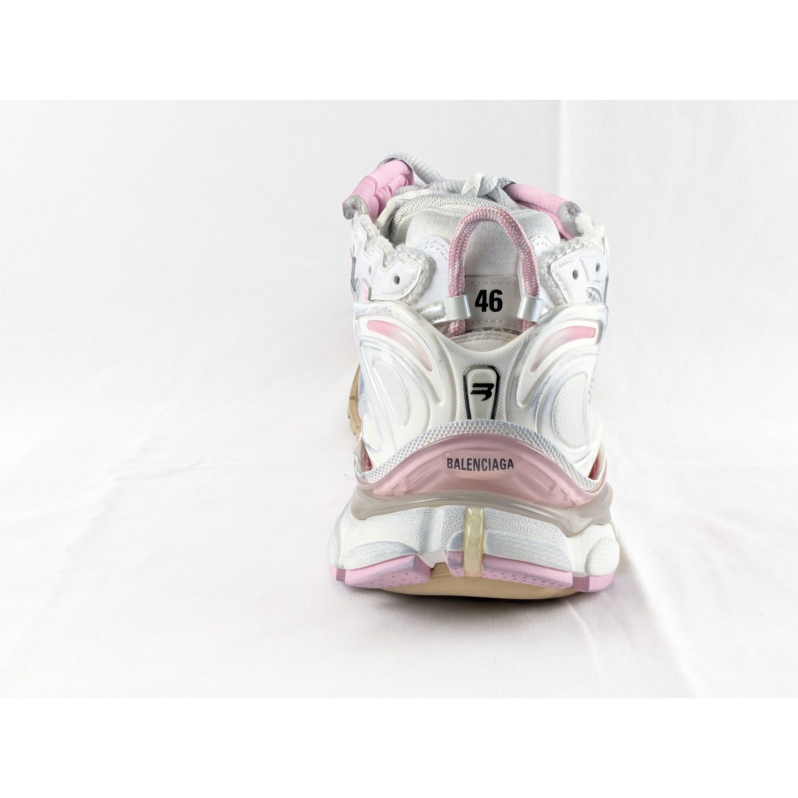 Balenciaga o1rshd1 Four Color Upper Rubber Runner Sneakers Multicolor Size US 13 / EU 46 - 3 Thumbnail
