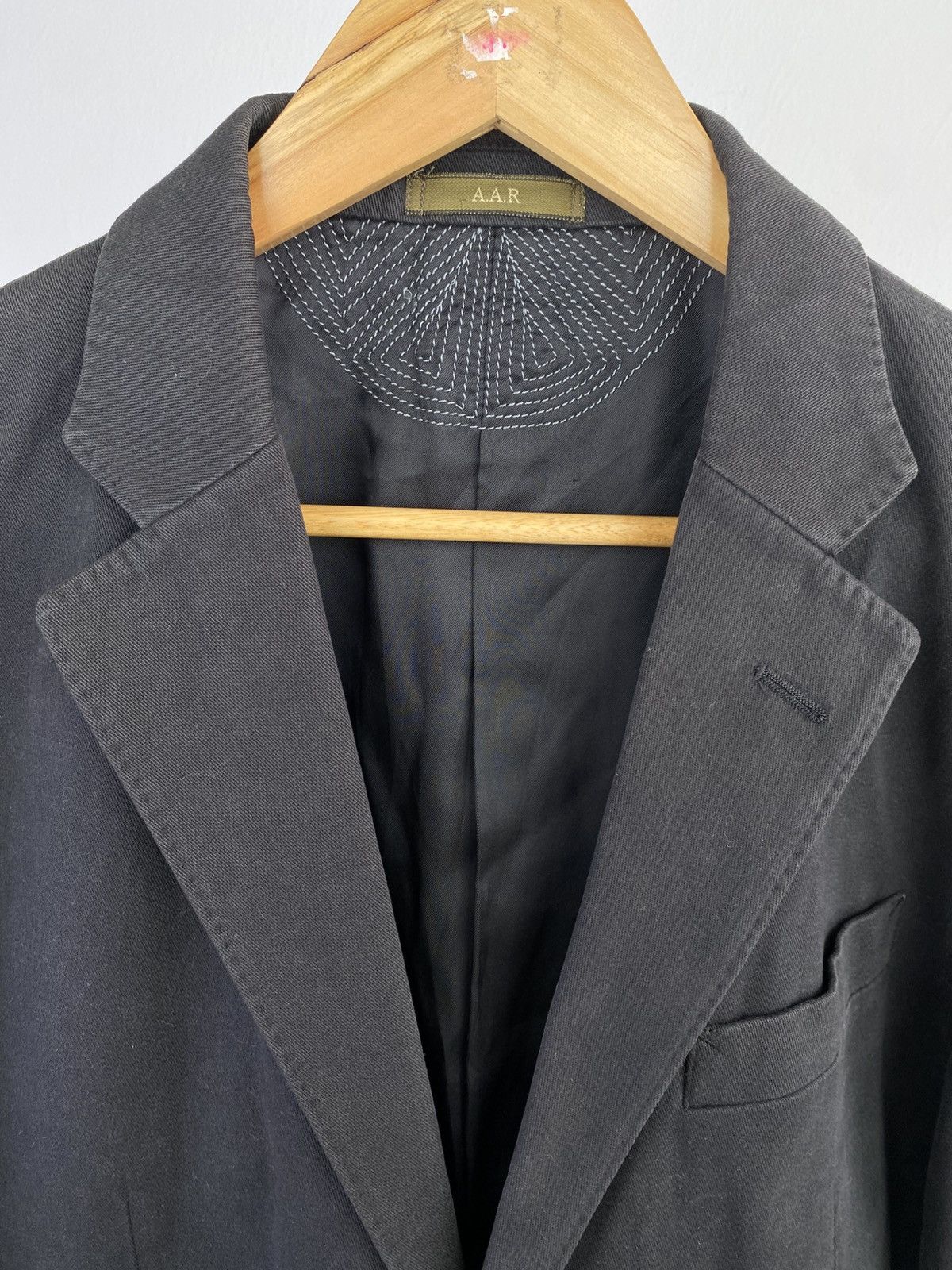Yohji Yamamoto Vintage 90's A.A.R Yohji Design Studio Cotton Blazer Jacket Size US L / EU 52-54 / 3 - 6 Thumbnail