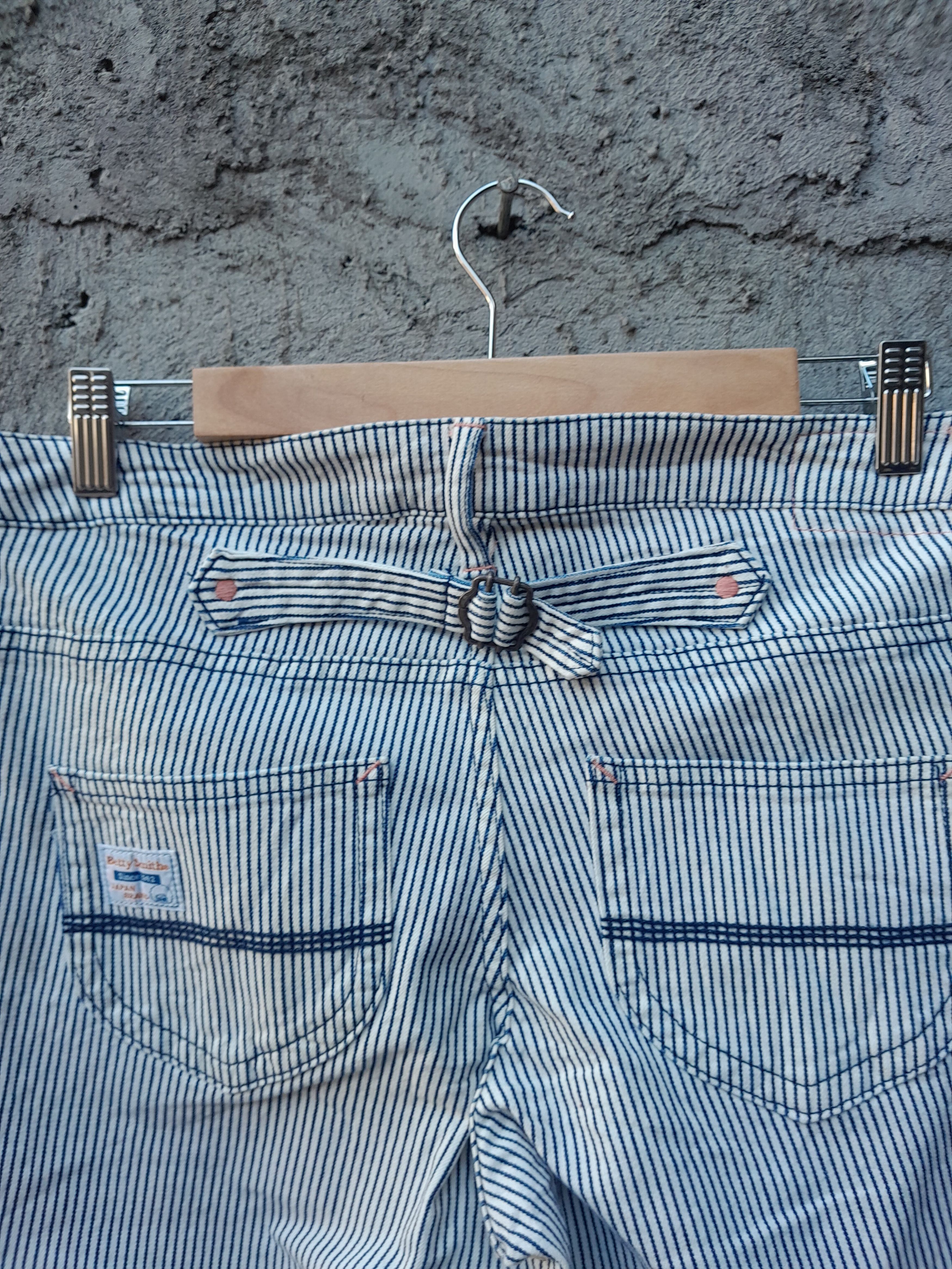 Japanese Brand Betty Smith by Kojima Hickory Stripe Pant Size US 30 / EU 46 - 7 Thumbnail
