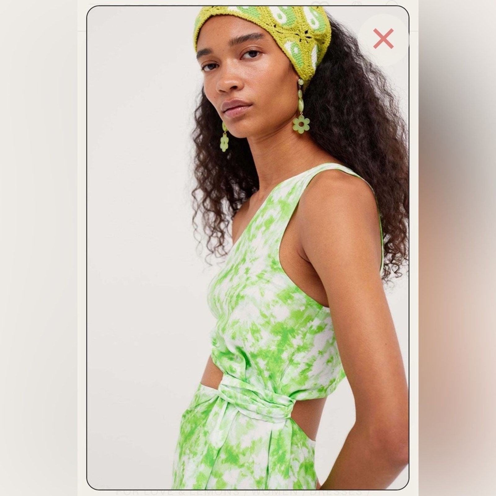 For Love & Lemons NWT For Love & Lemons $222 Green Tie-Dye Skirt size M Size M / US 6-8 / IT 42-44 - 8 Thumbnail
