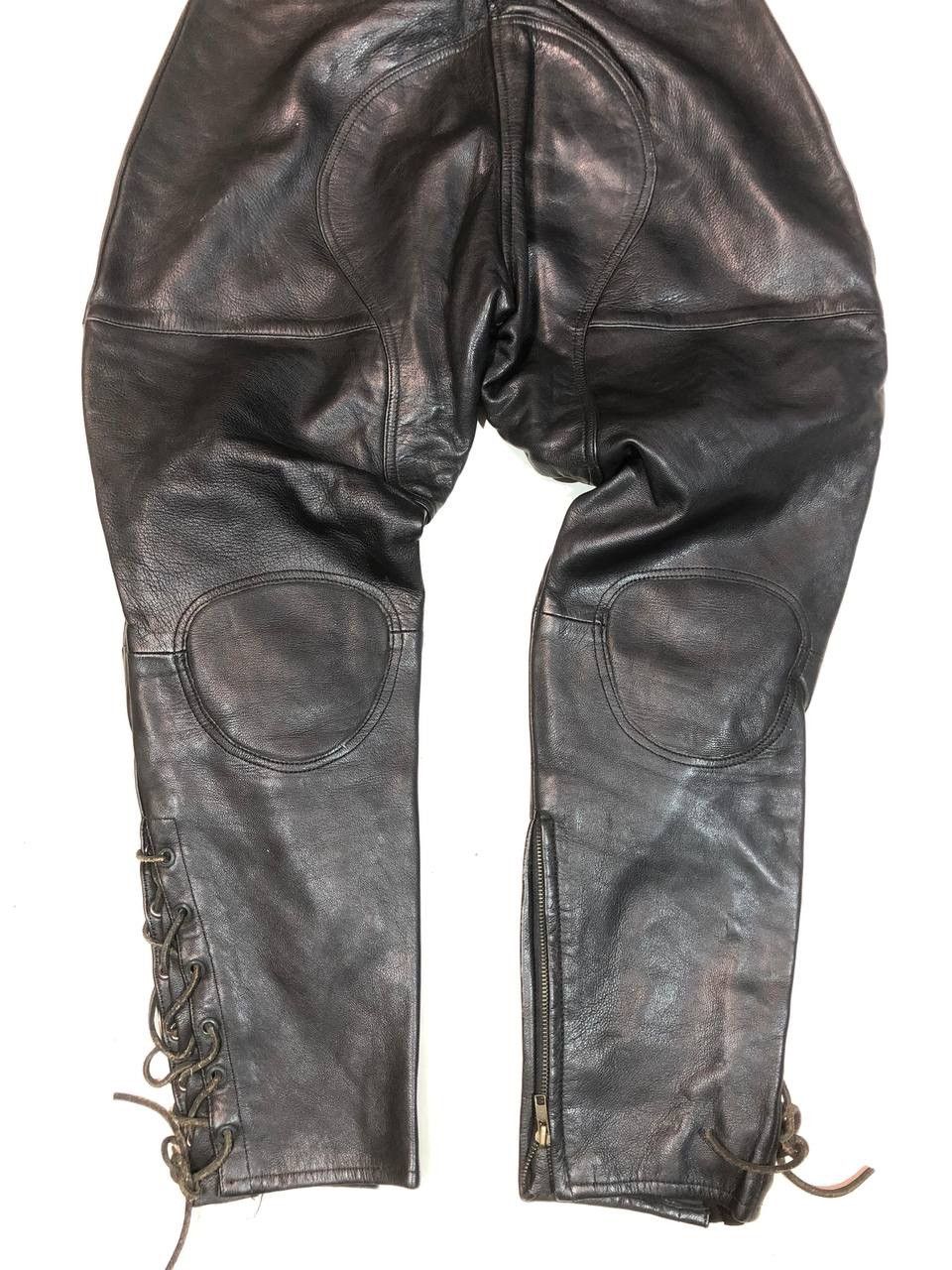Vintage Vintage Rare Avangarde Racing Moto Biker Leather Pants Size US 30 / EU 46 - 3 Thumbnail
