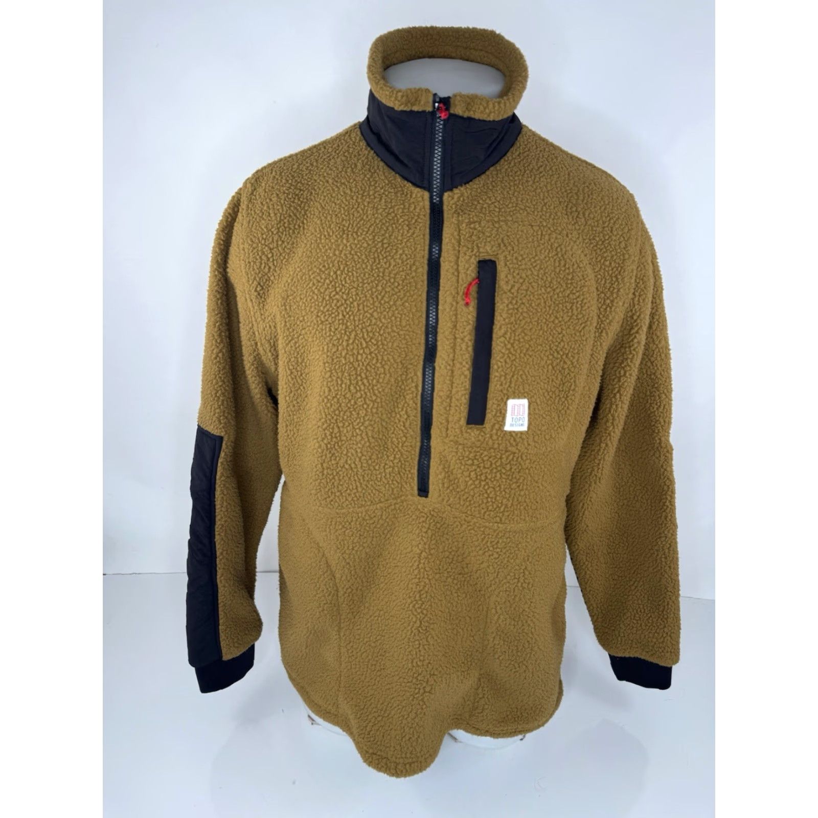 Topo Designs Topo Designs Pullover Fleece Sherpa Sweater Jacket Mens L Brown Size US L / EU 52-54 / 3 - 2 Thumbnail