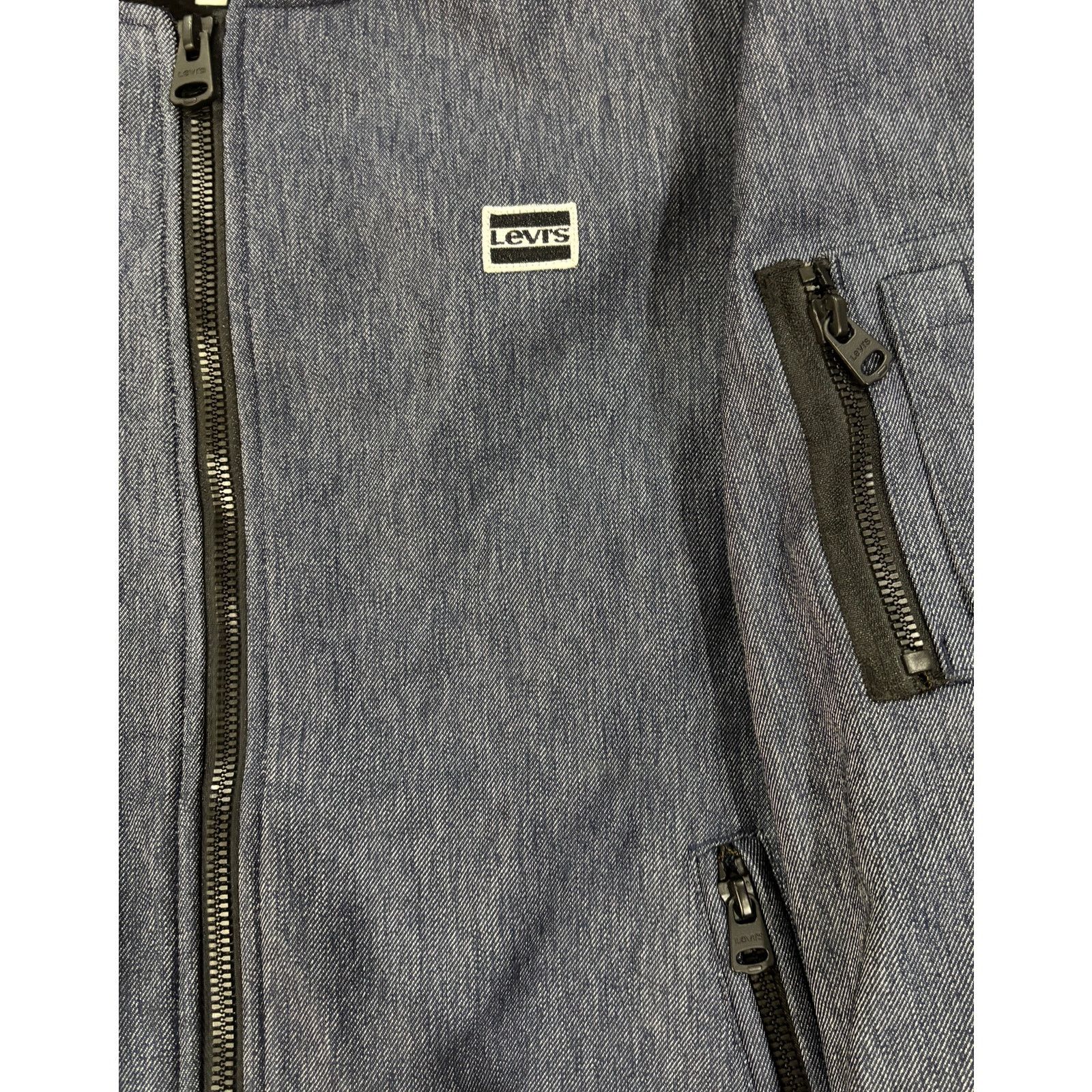 Levi's *R40 LEVI'S Men's Softshell Bomber Jacket Denim Blue Medium Size US M / EU 48-50 / 2 - 7 Thumbnail