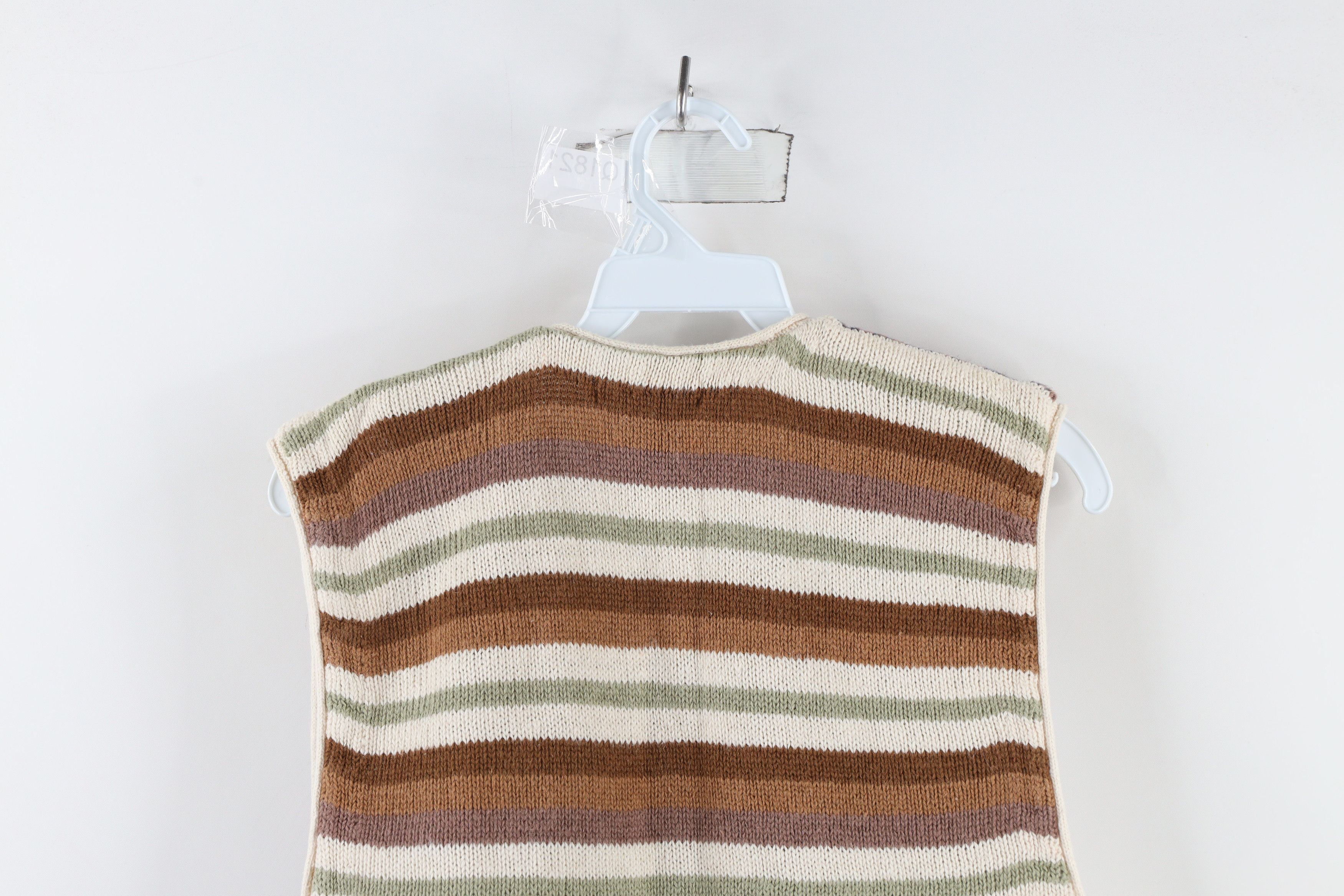 Vintage Vintage 90s Streetwear Fair Isle Knit Cardigan Sweater Vest Size L / US 10 / IT 46 - 7 Thumbnail
