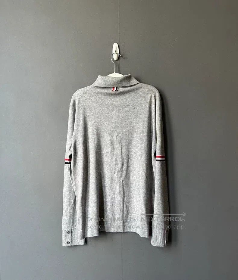 Thom Browne Thom Browne Gray Double Sleeve Label Wool Cardigan Size US L / EU 52-54 / 3 - 2 Thumbnail